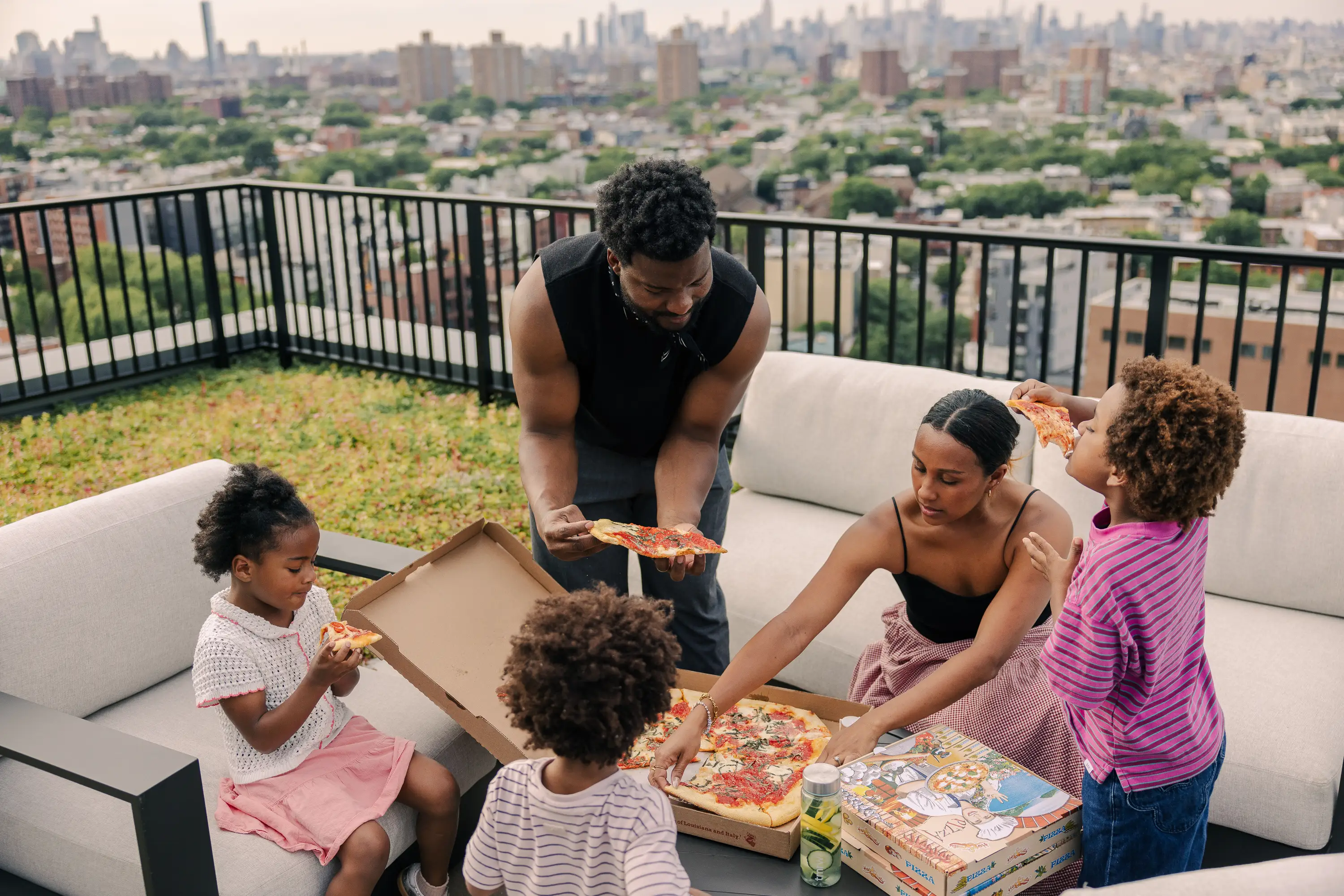 Alexis Adegoke and her family in NYC