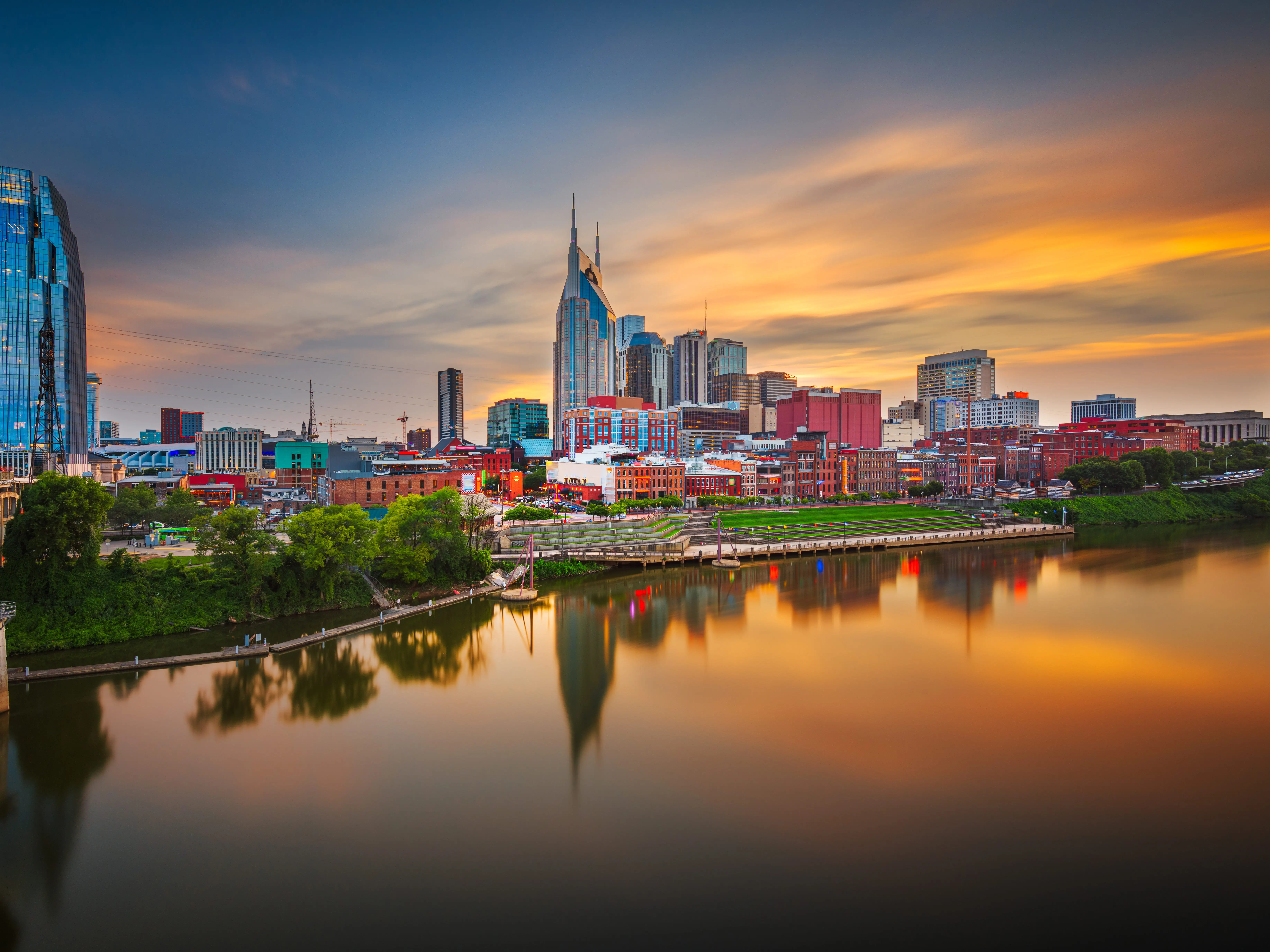 Buildings in Nashville, Tennessee.