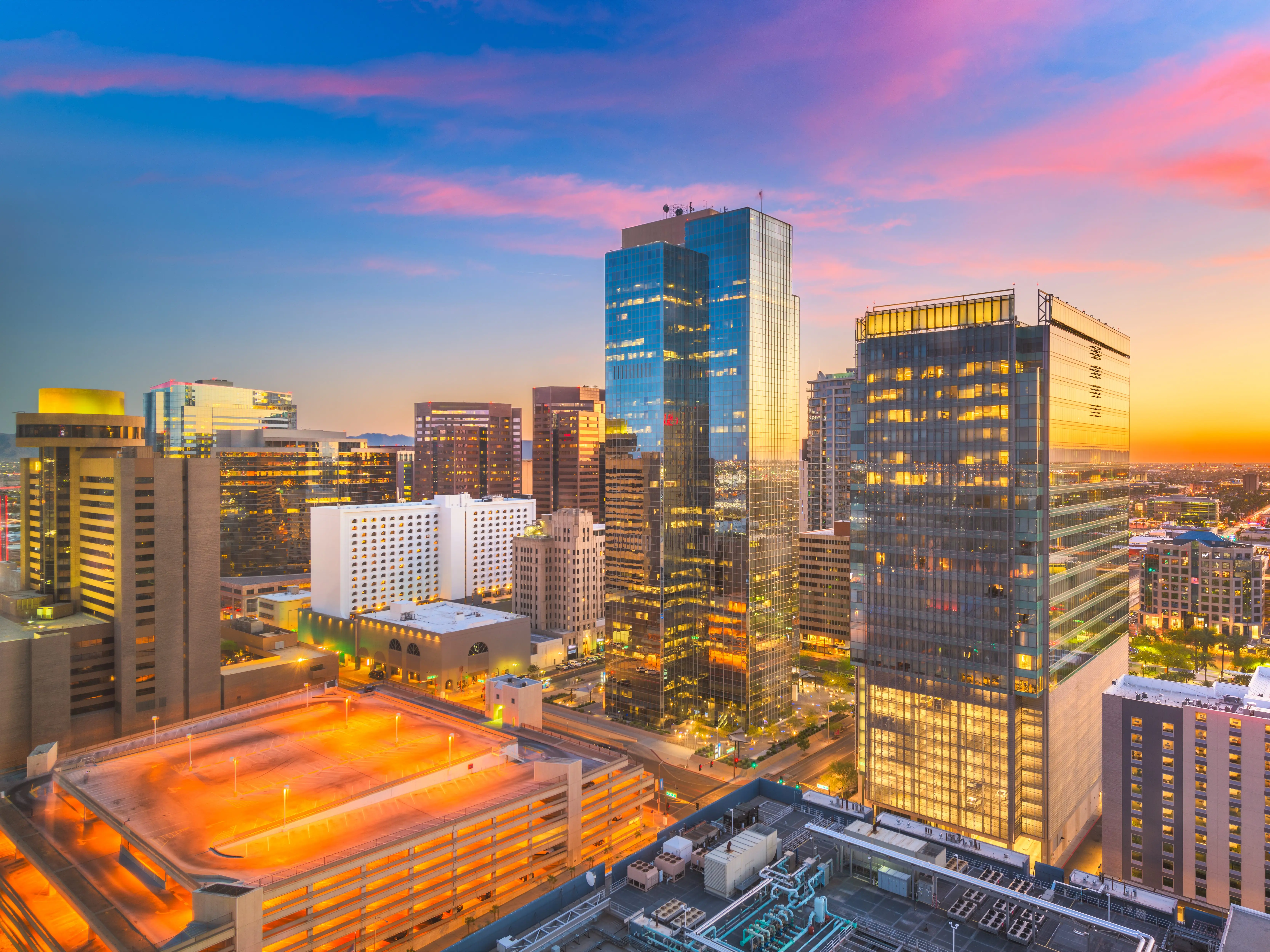 Buildings in Phoenix, Arizona.
