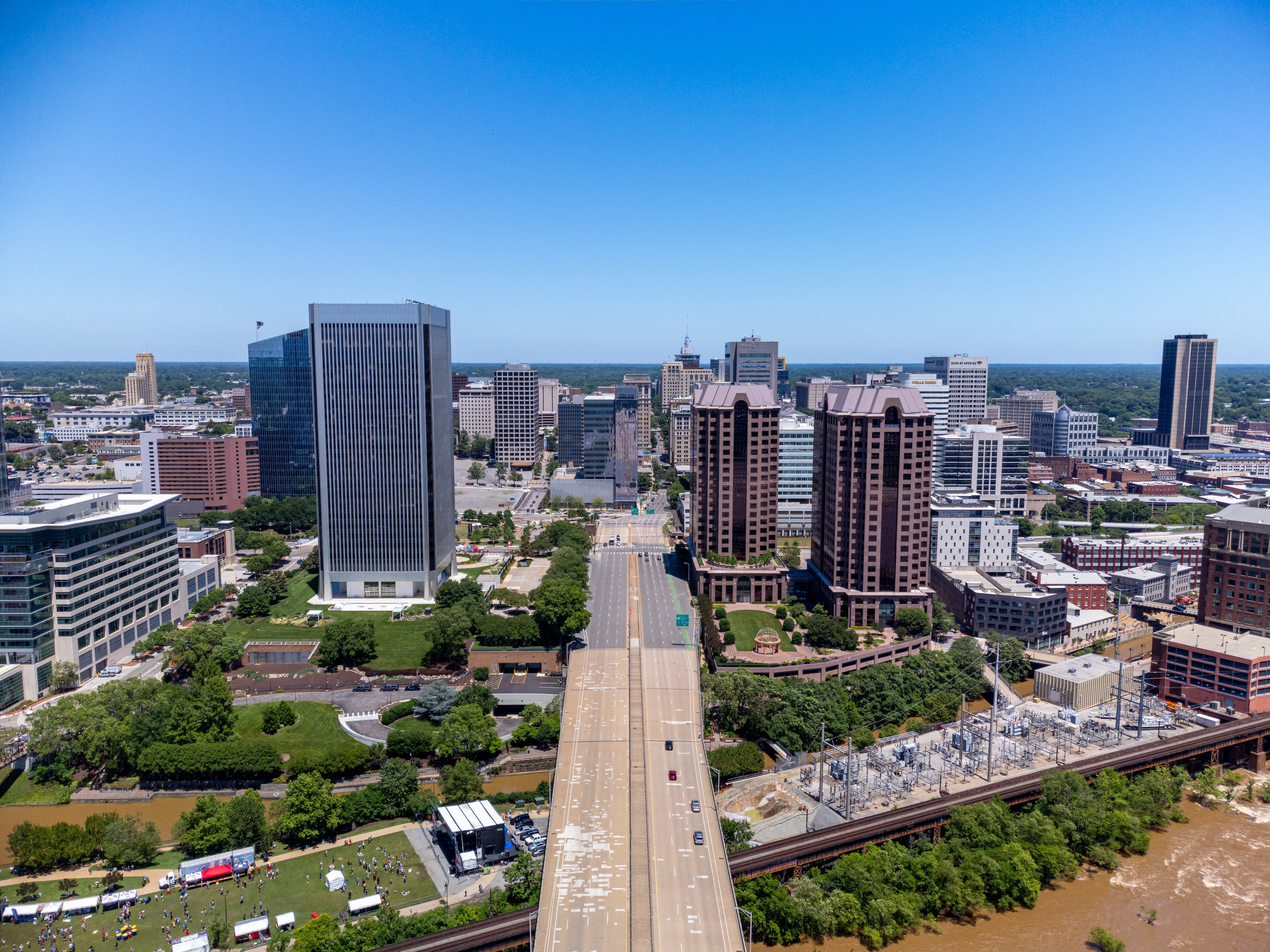 Buildings in Richmond, Virginia.