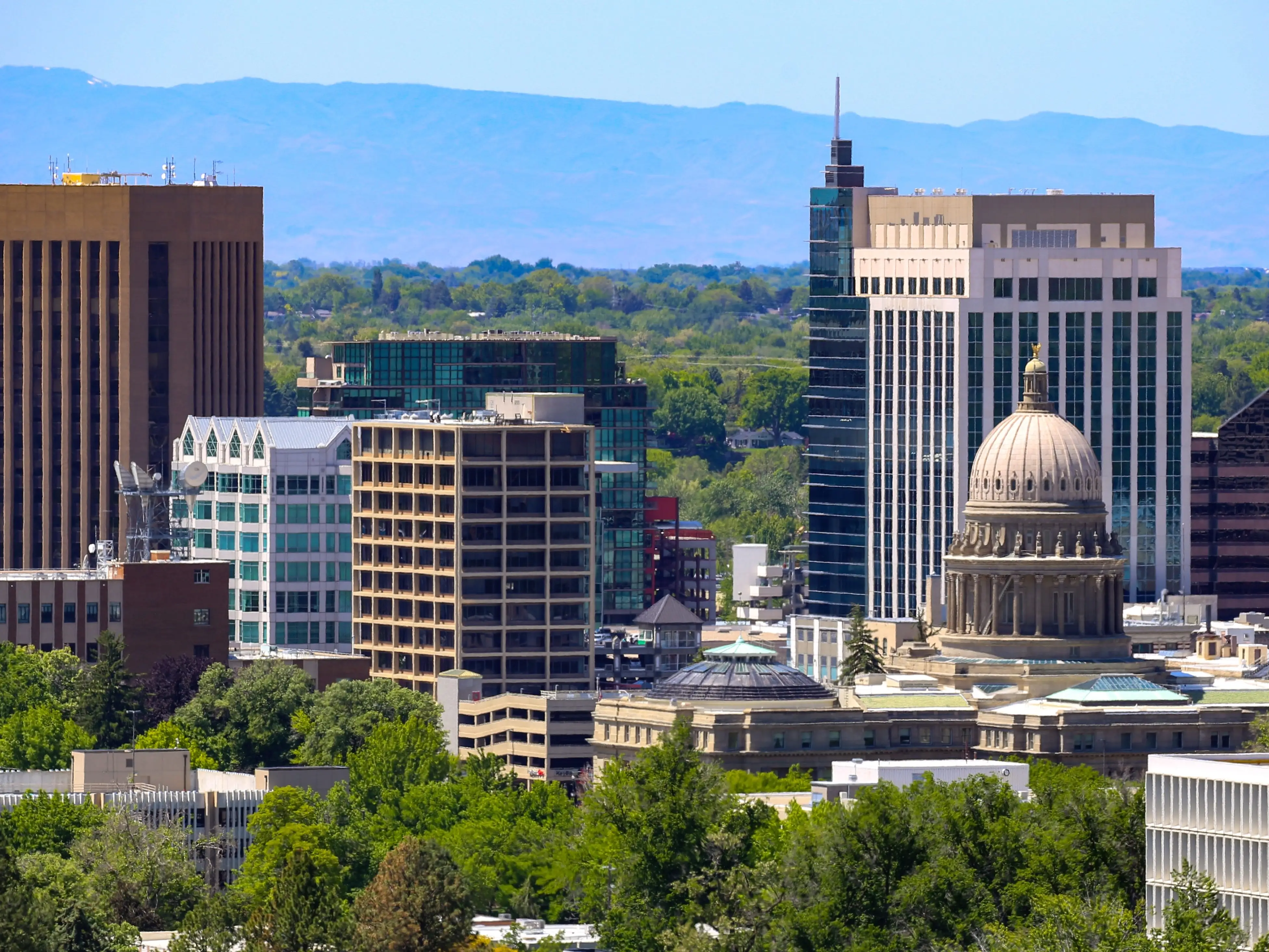 Buildings in Boise, Idaho.
