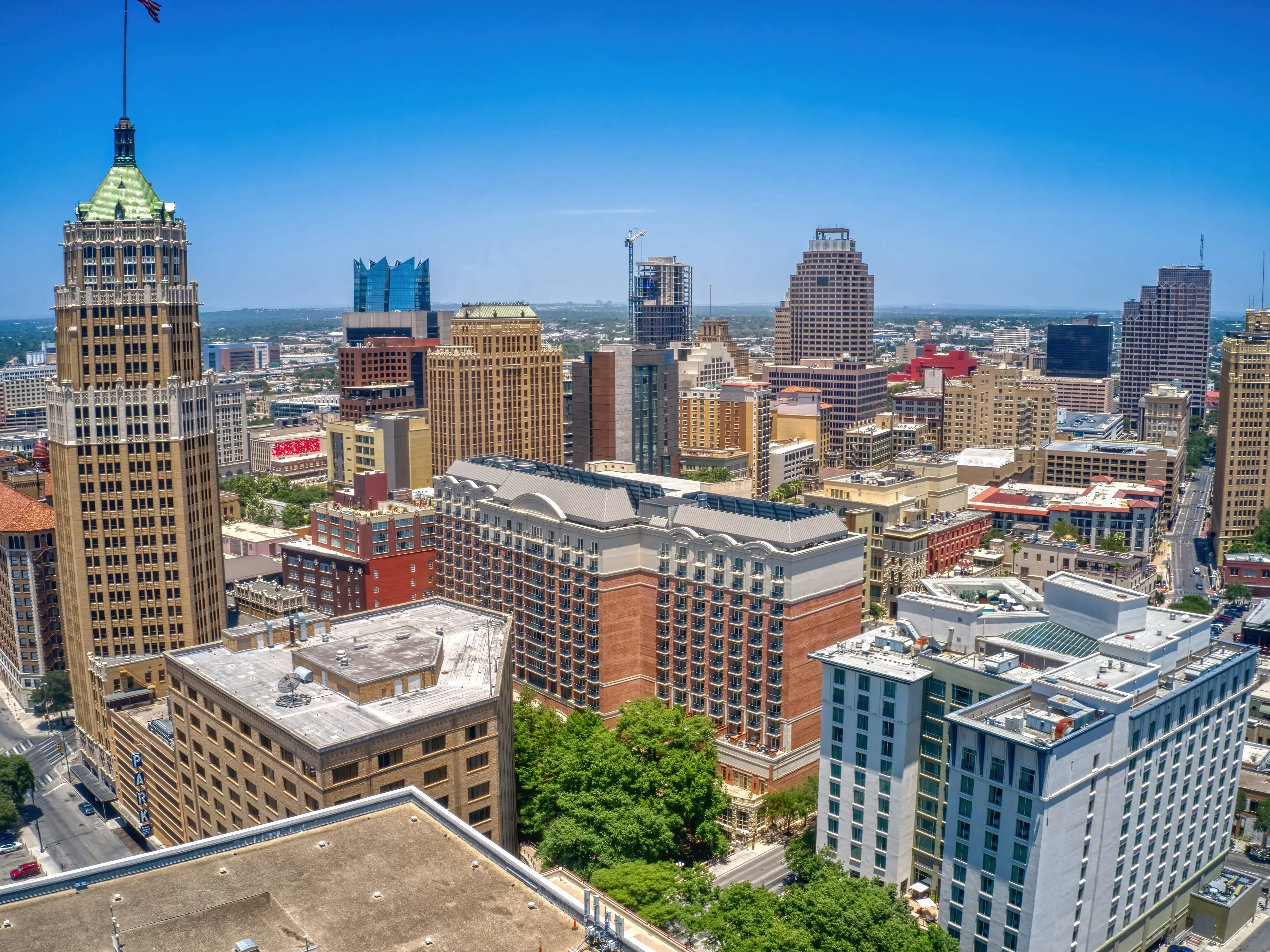 Buildings in San Antonio, Texas.