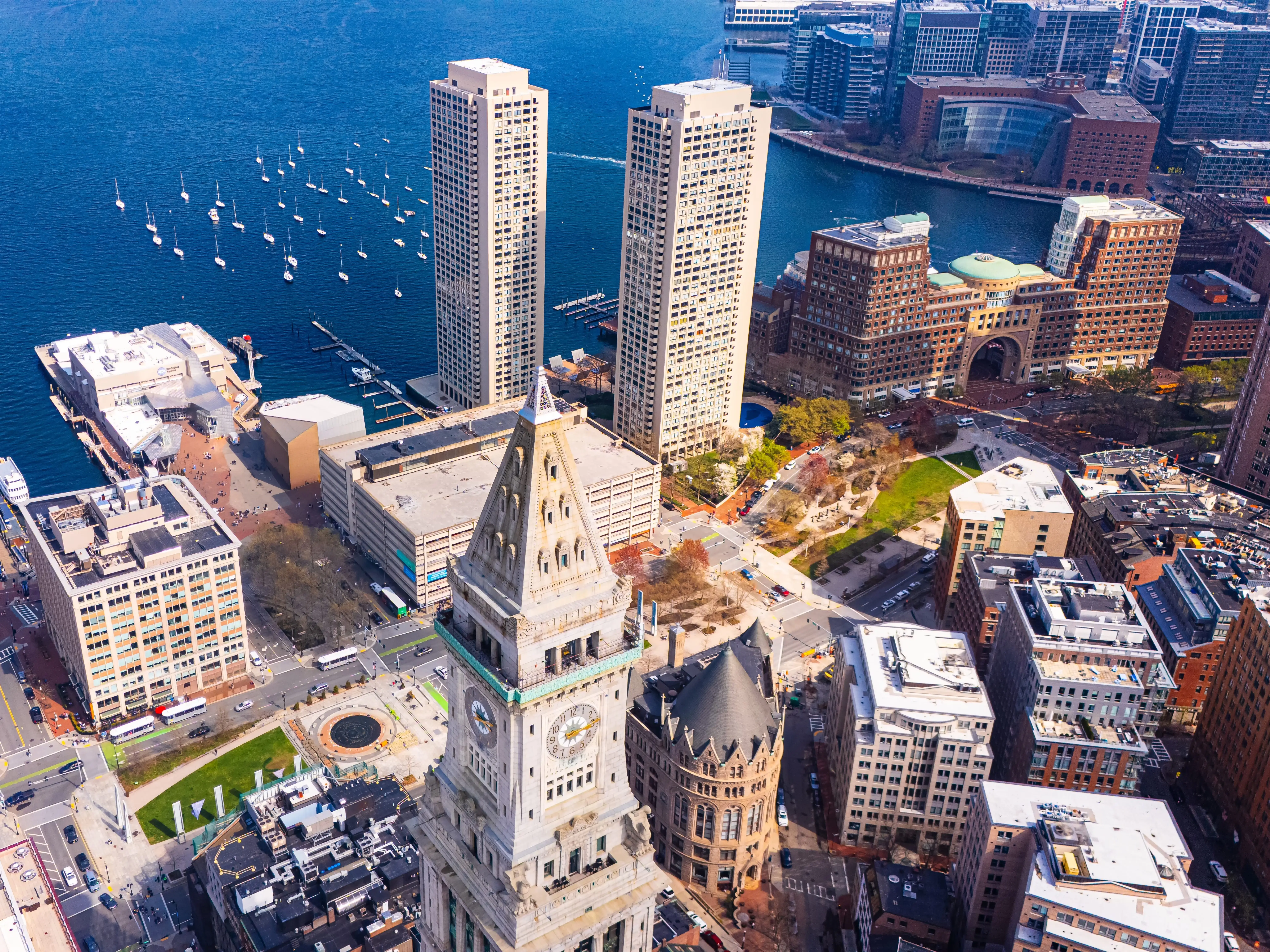 Buildings in Boston, Massachusetts.