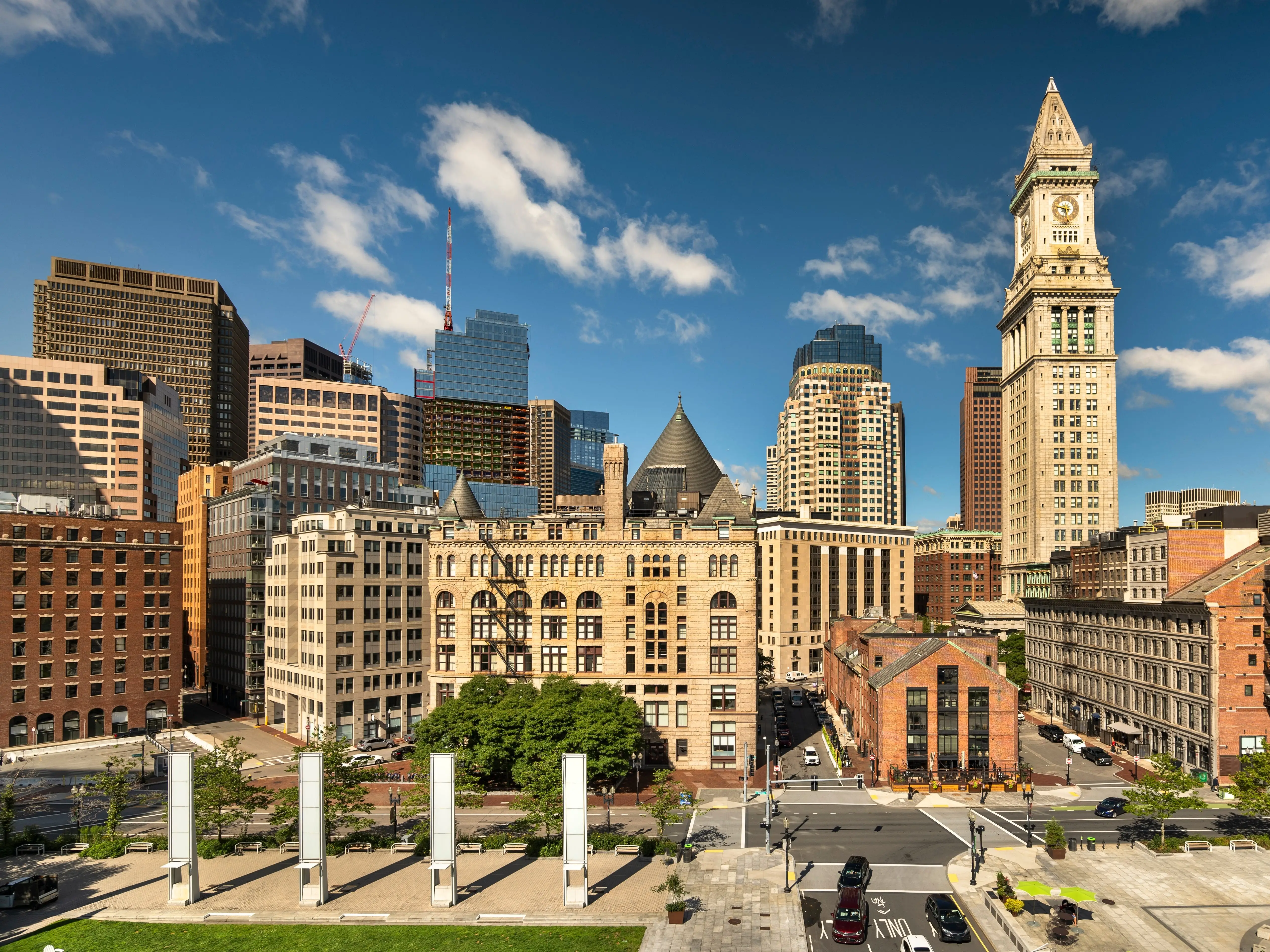 Buildings in Boston, Massachusetts.
