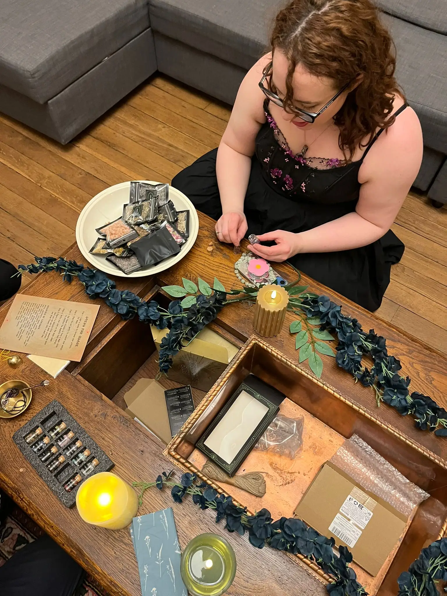 Celina Tolbert's 'Make Your Own Potions' station