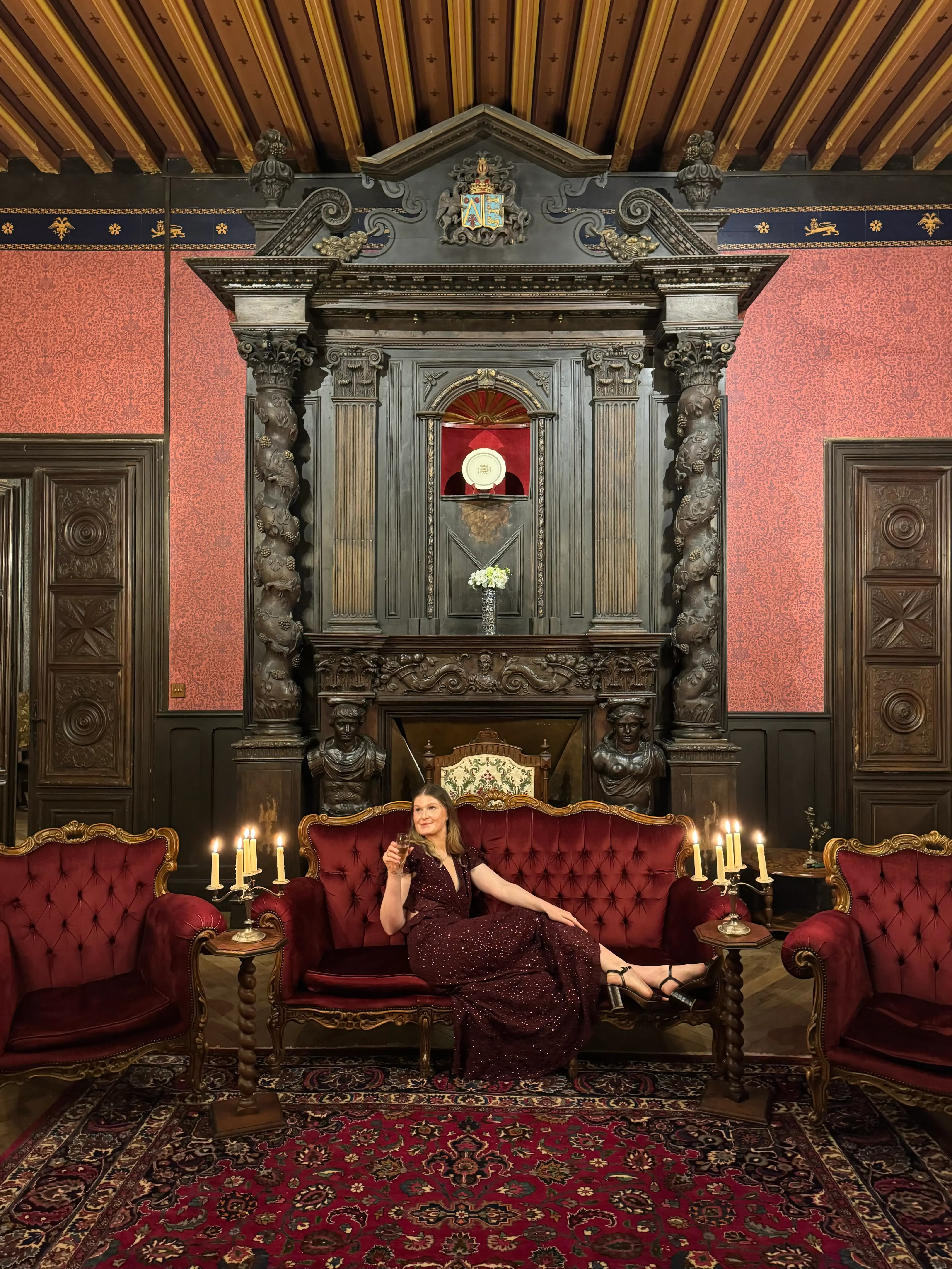 Beks Lockie at a chateau
