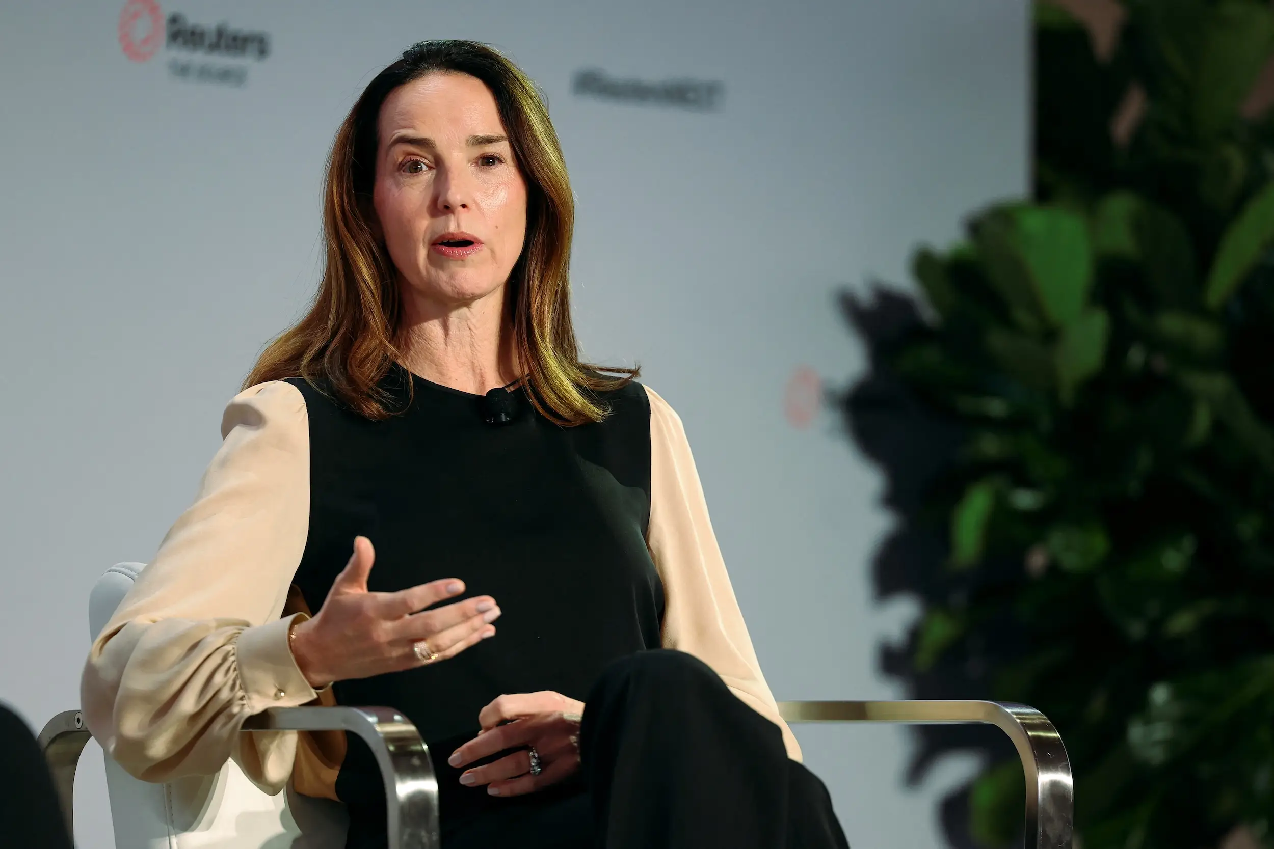 Sarah Friar speaks during a conference in New York
