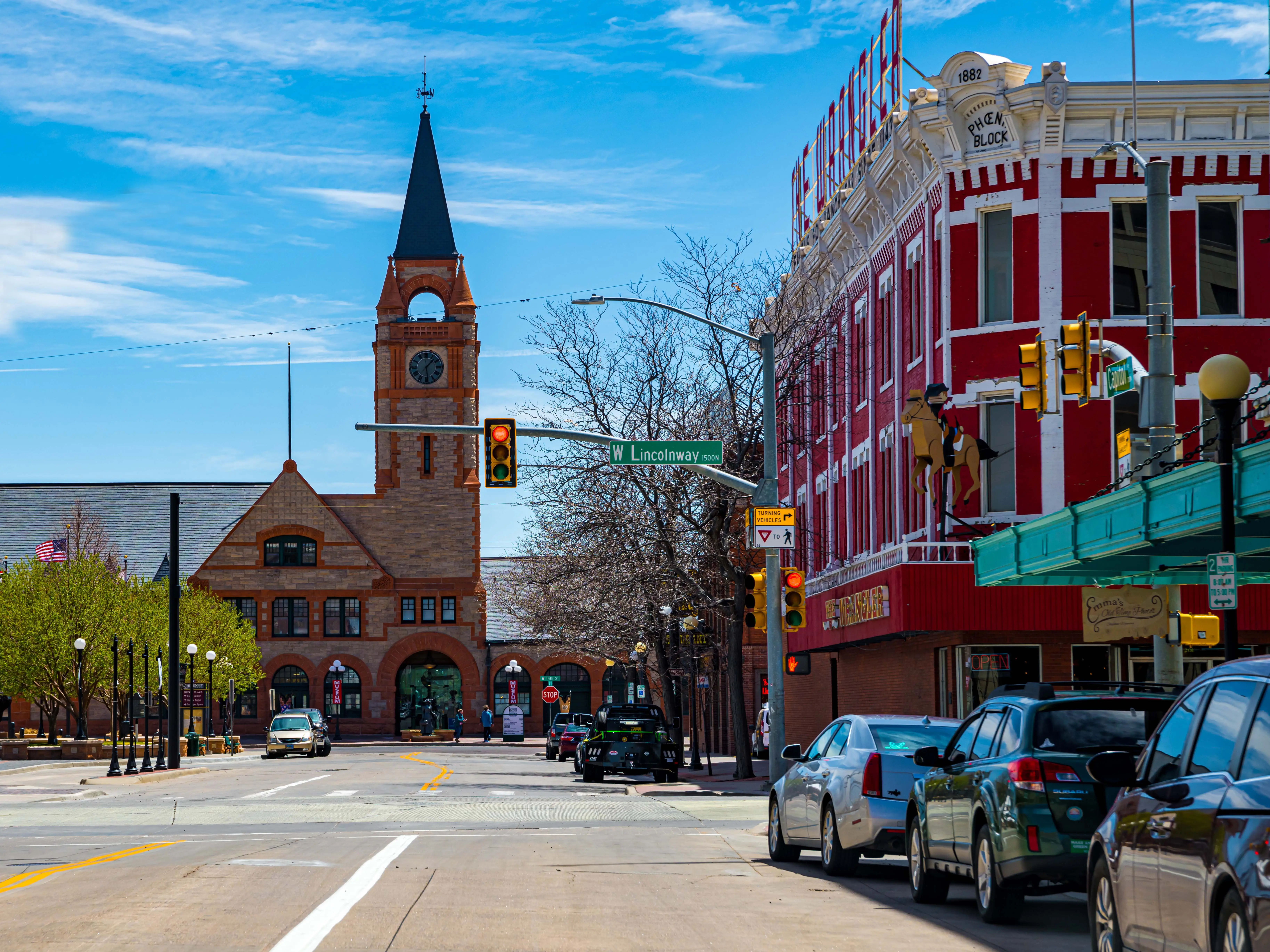 Wyoming, WY, USA - May 10, 2022: A place known for as Magic City of the Plains