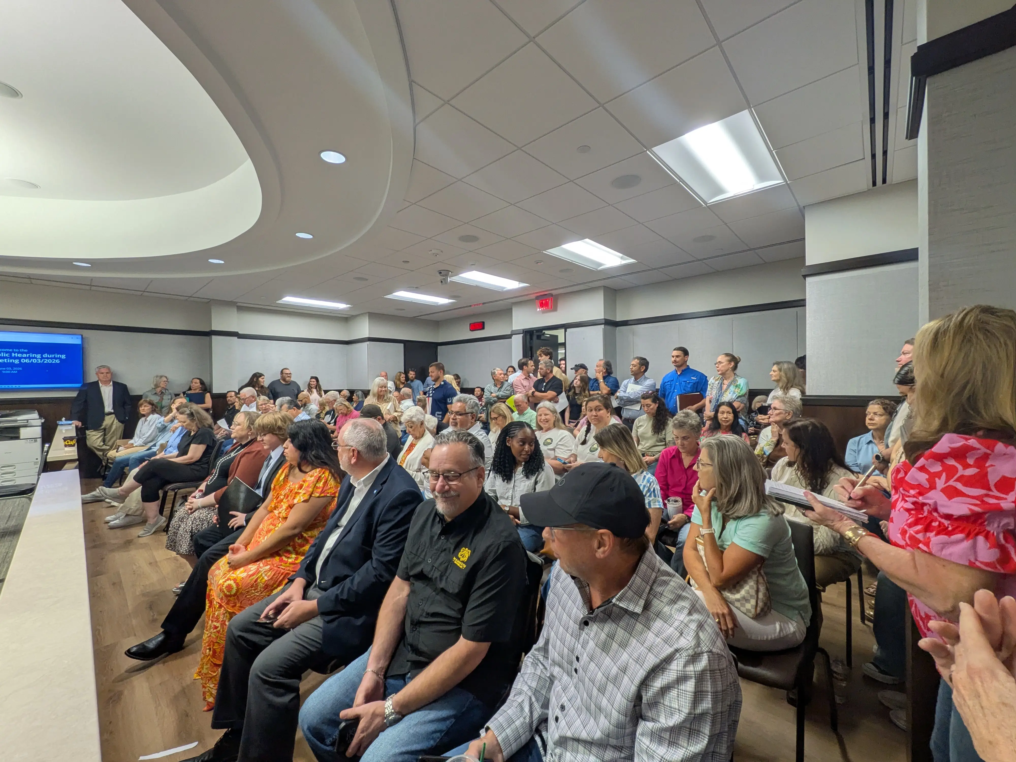 Grimes County residents attend a public meeting about SpaceX Terafab facility.