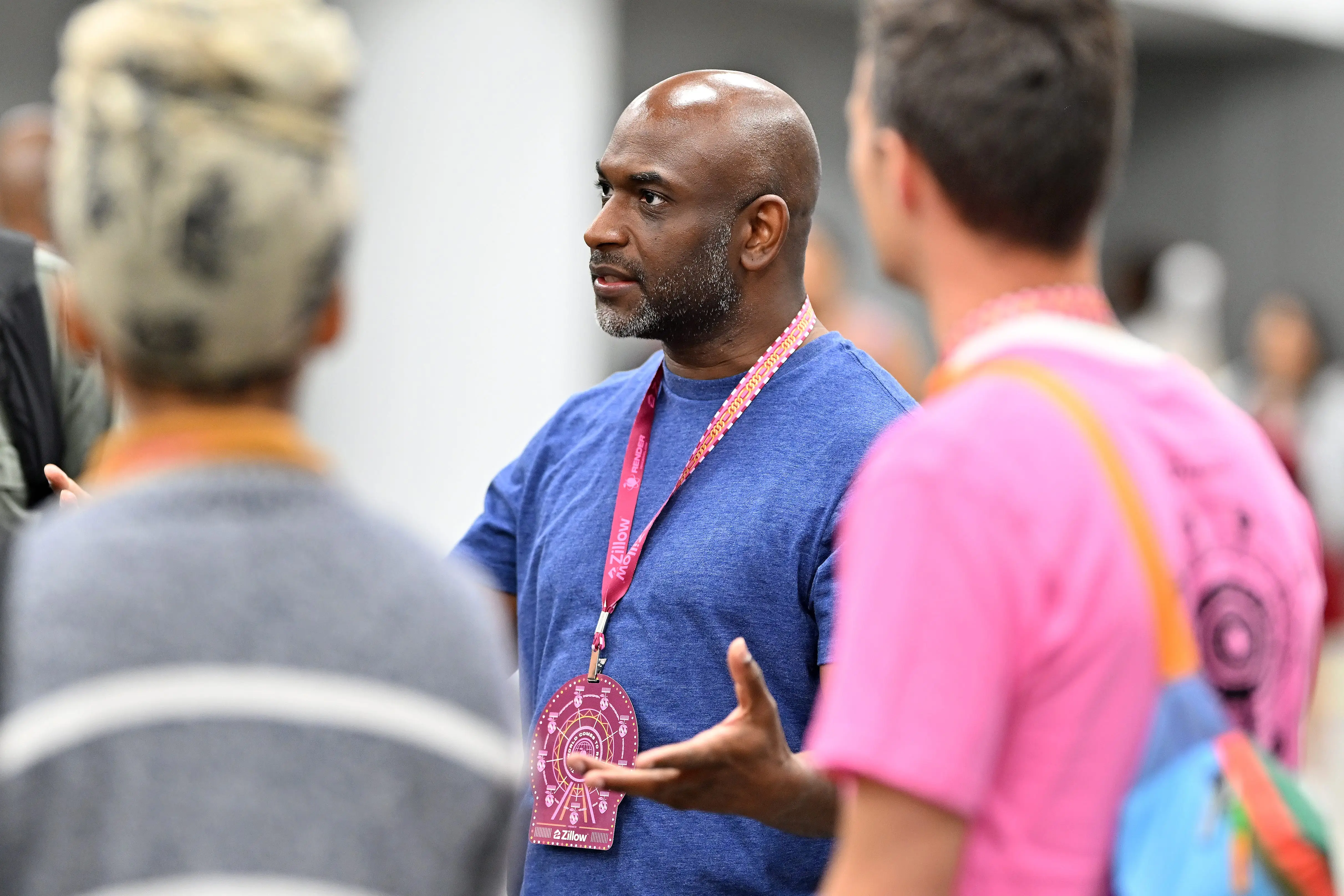 Kelsey Hightower speaks with guests during the 2025 RenderATL Tech Conference at AmericasMart Atlanta on June 13, 2025 in Atlanta, Georgia. (Photo by Derek White/Getty Images)