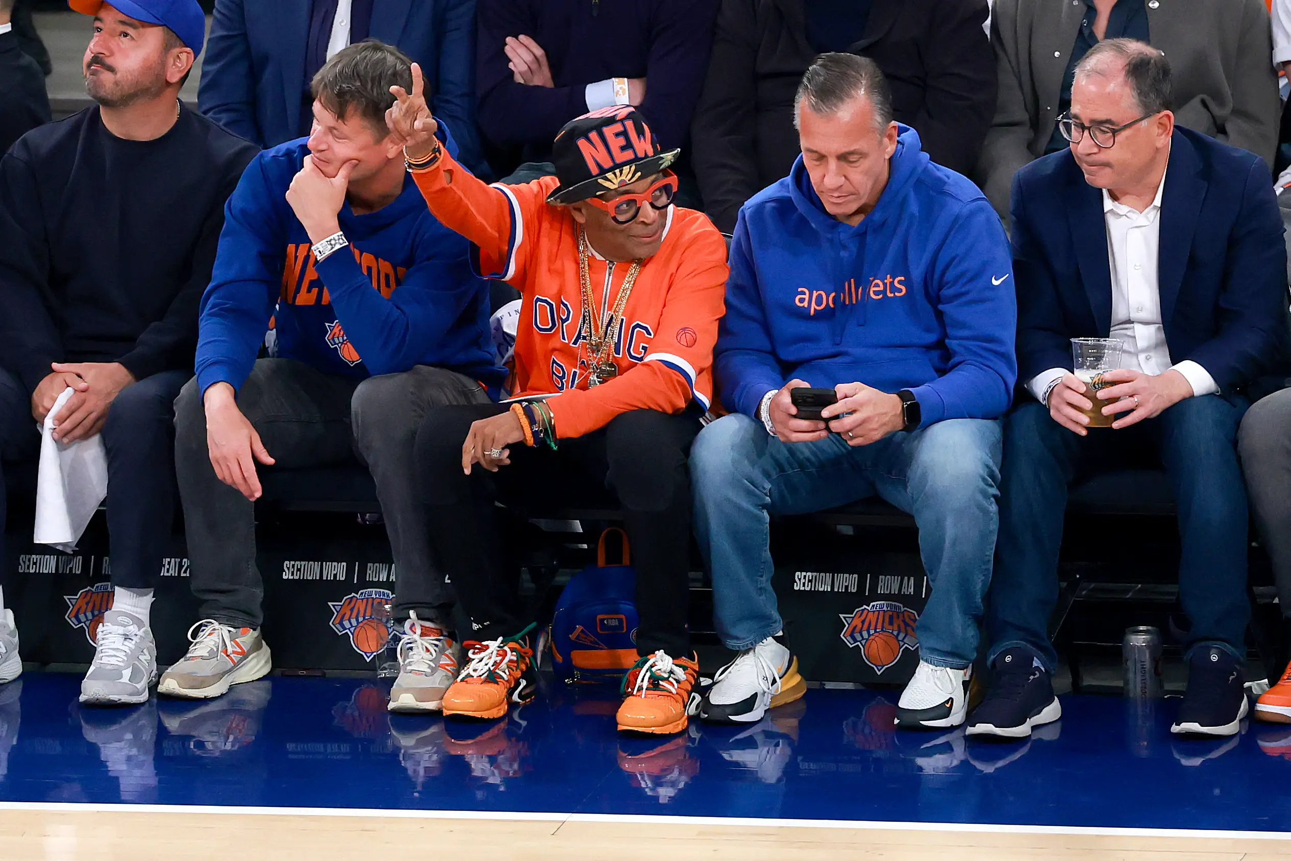 spike lee courtside