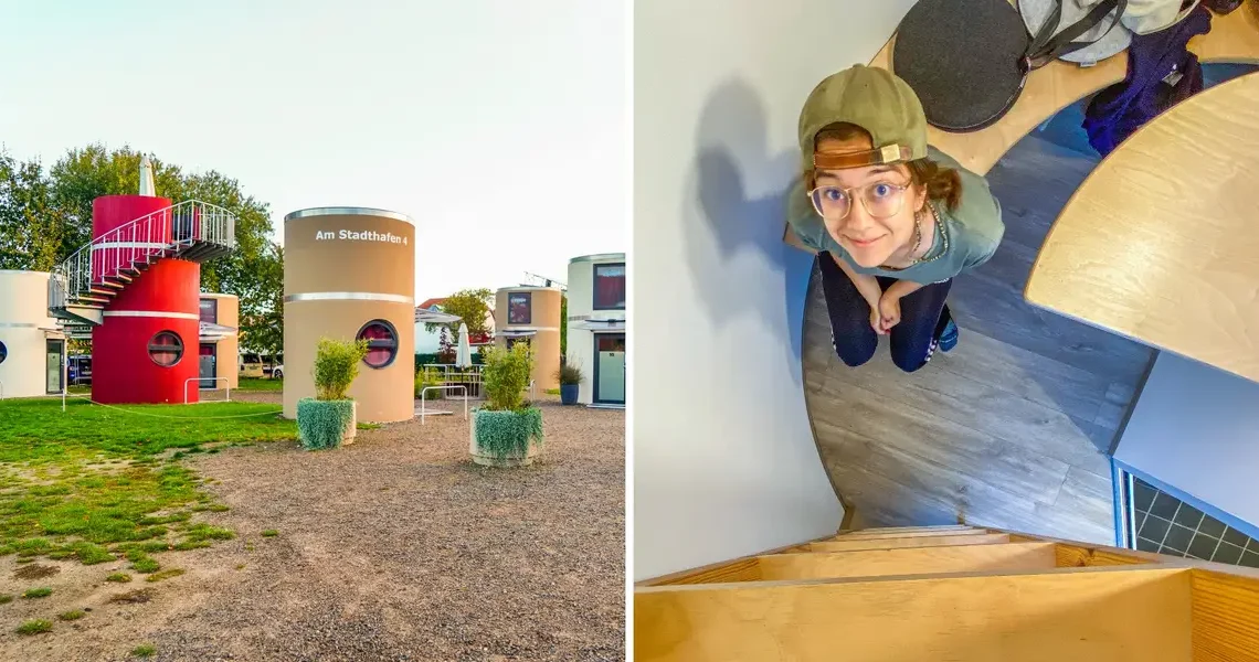 I spent 2 nights in a 2-story, 100-square-foot tiny home in Germany. It was much smaller than any I’ve seen in the US.