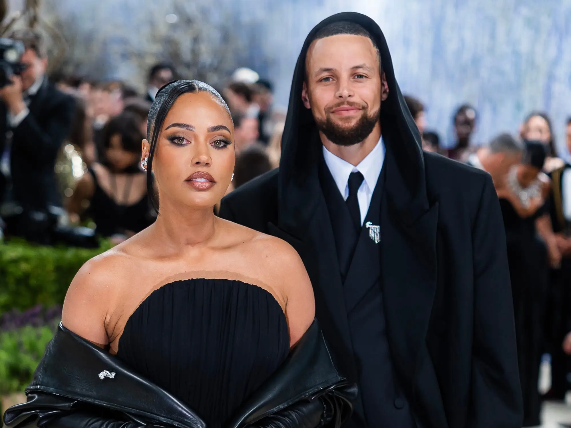 Ayesha Curry (L) and Stephen Curry attend the 2026 Met Gala Celebrating 