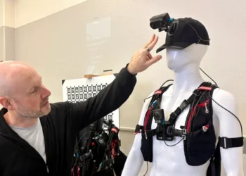 First look: This weird wearable device turns human workers into robot data collectors