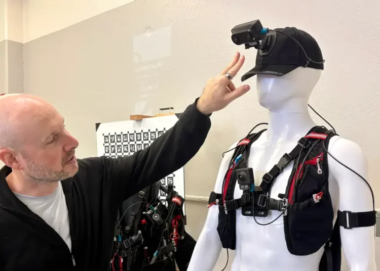 First look: This weird wearable device turns human workers into robot data collectors