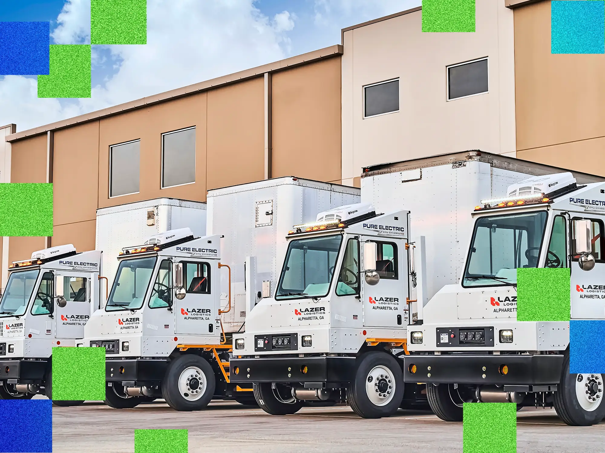 Lazer Logistics Trucks