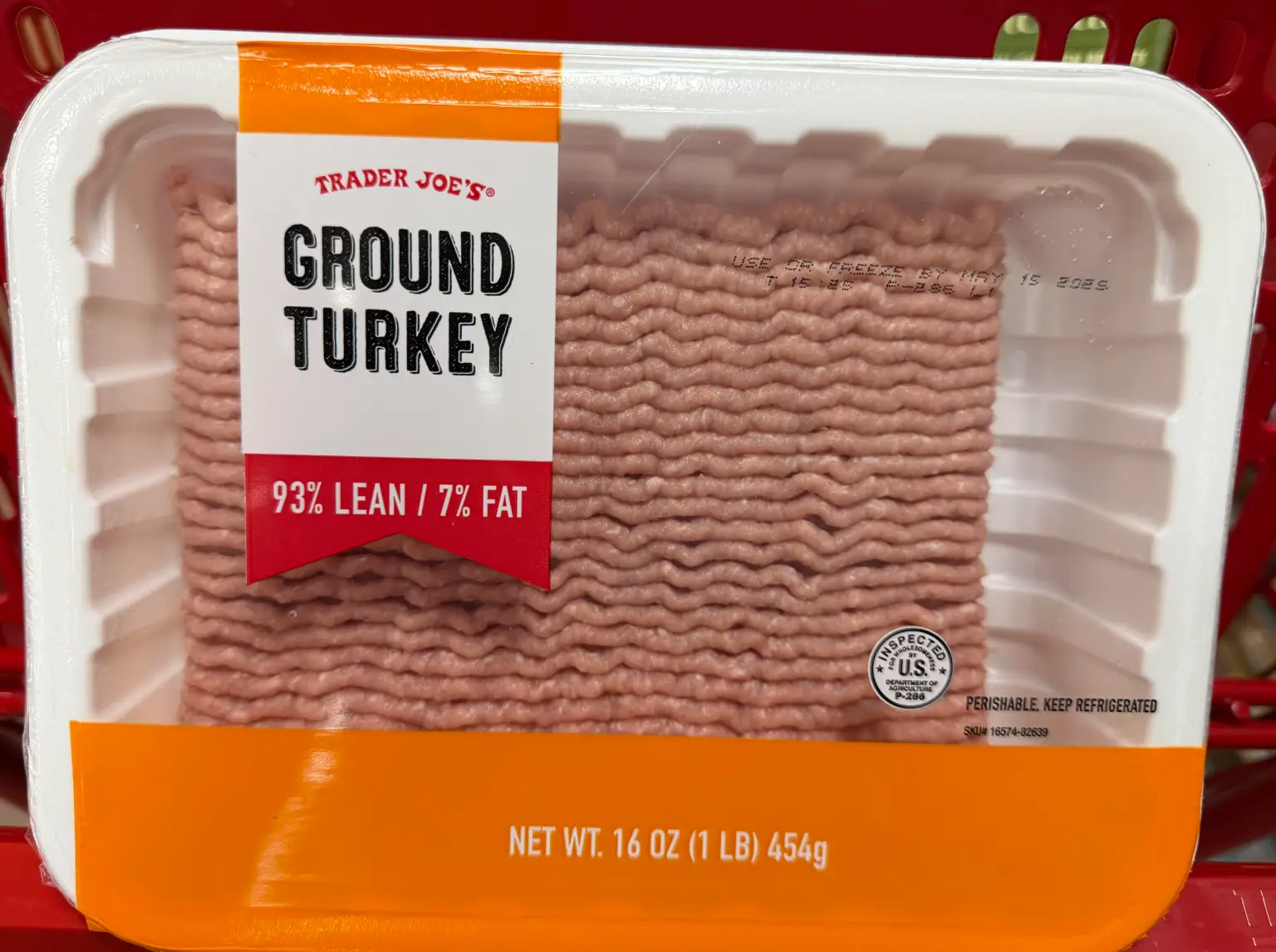 93% lean ground turkey from Trader Joe's.