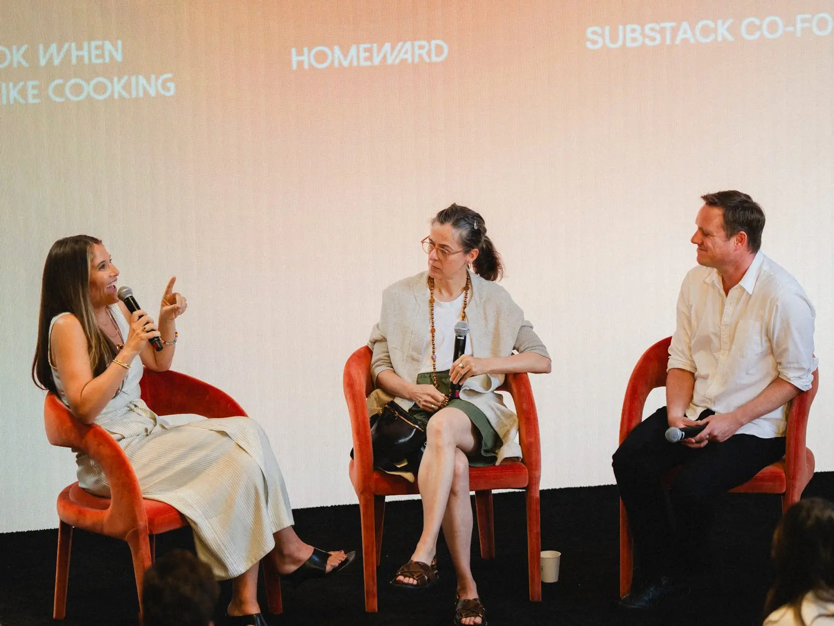 Caroline Chambers at Substack event