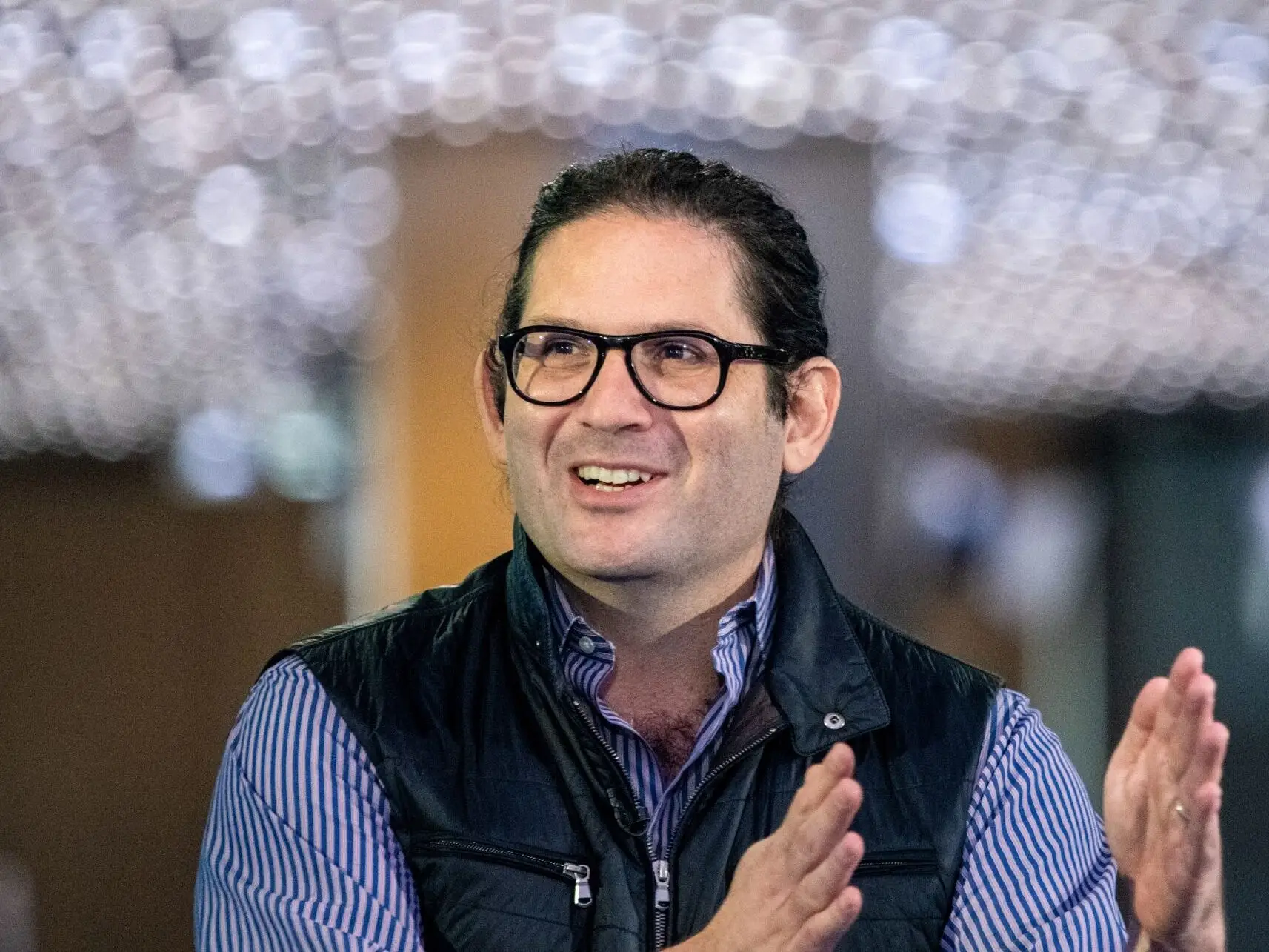 Michael Fertik speaks during an event