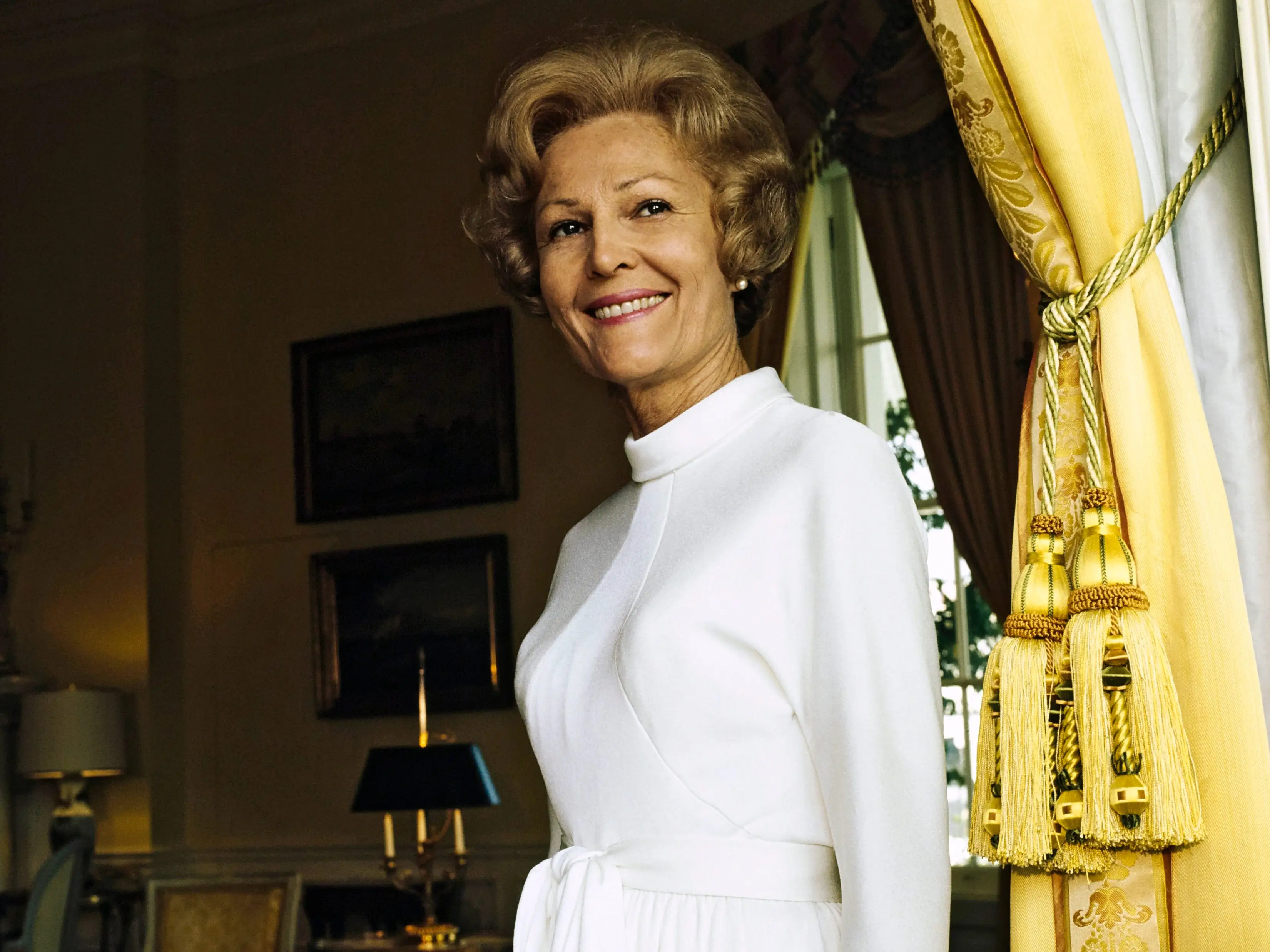 Pat Nixon smiling