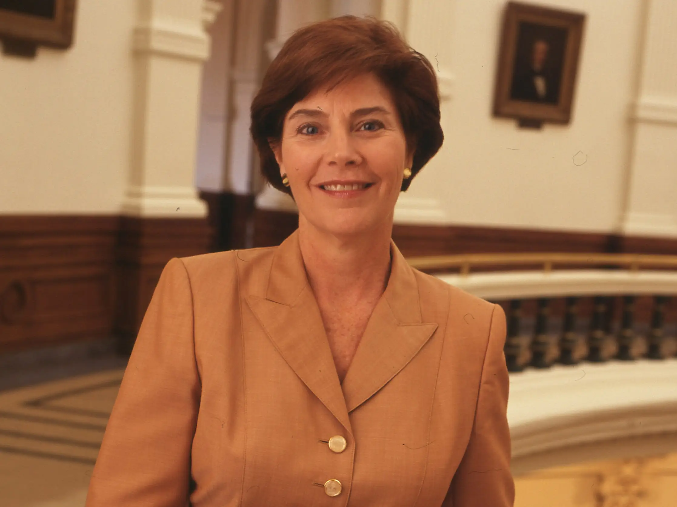 Laura Bush smiling