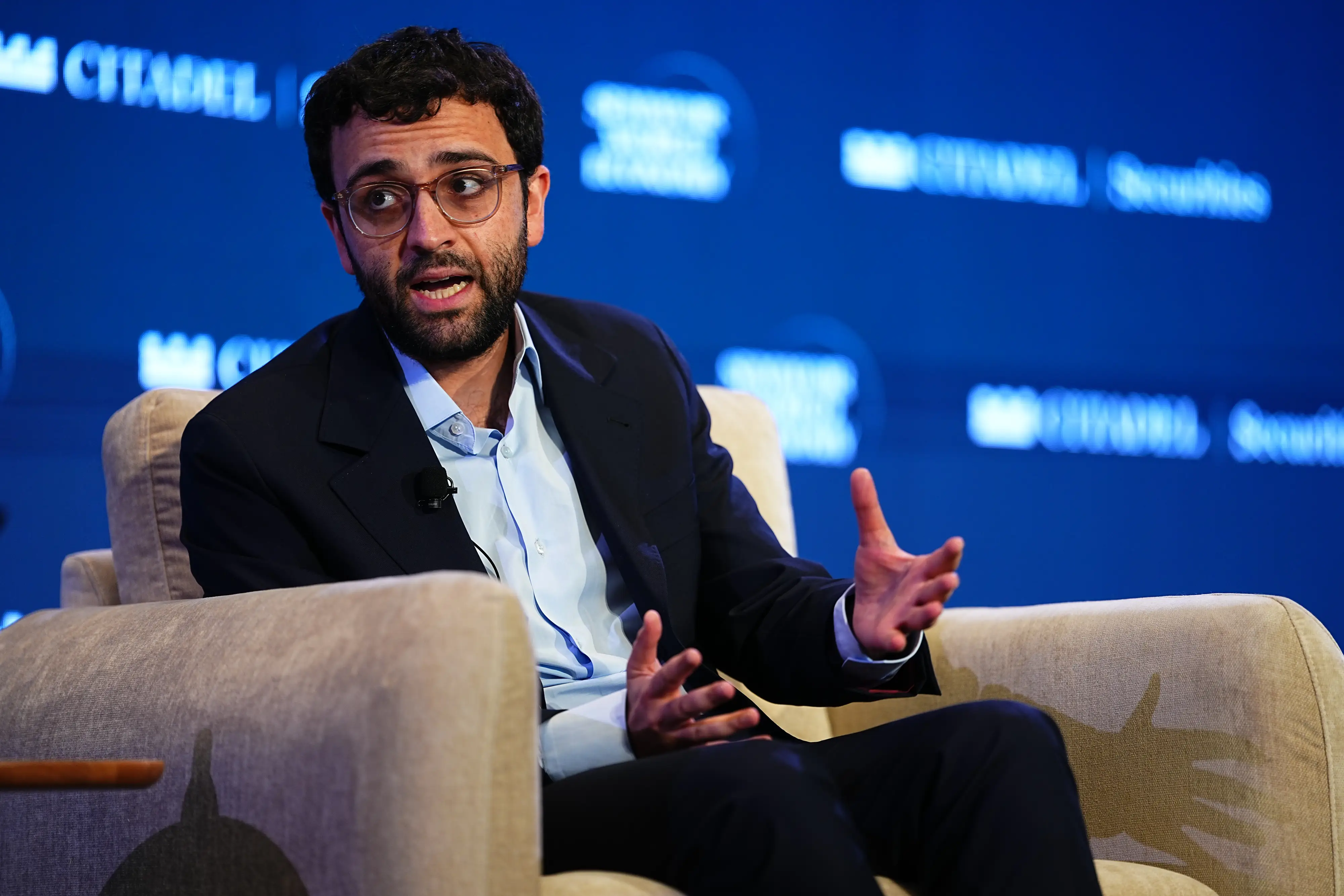 Tarek Mansour, co-founder of Kalshi, at the Semafor World Economy Summit during the International Monetary Fund (IMF) and World Bank Spring meetings in Washington, DC, US, on Wednesday, April 15, 2026.