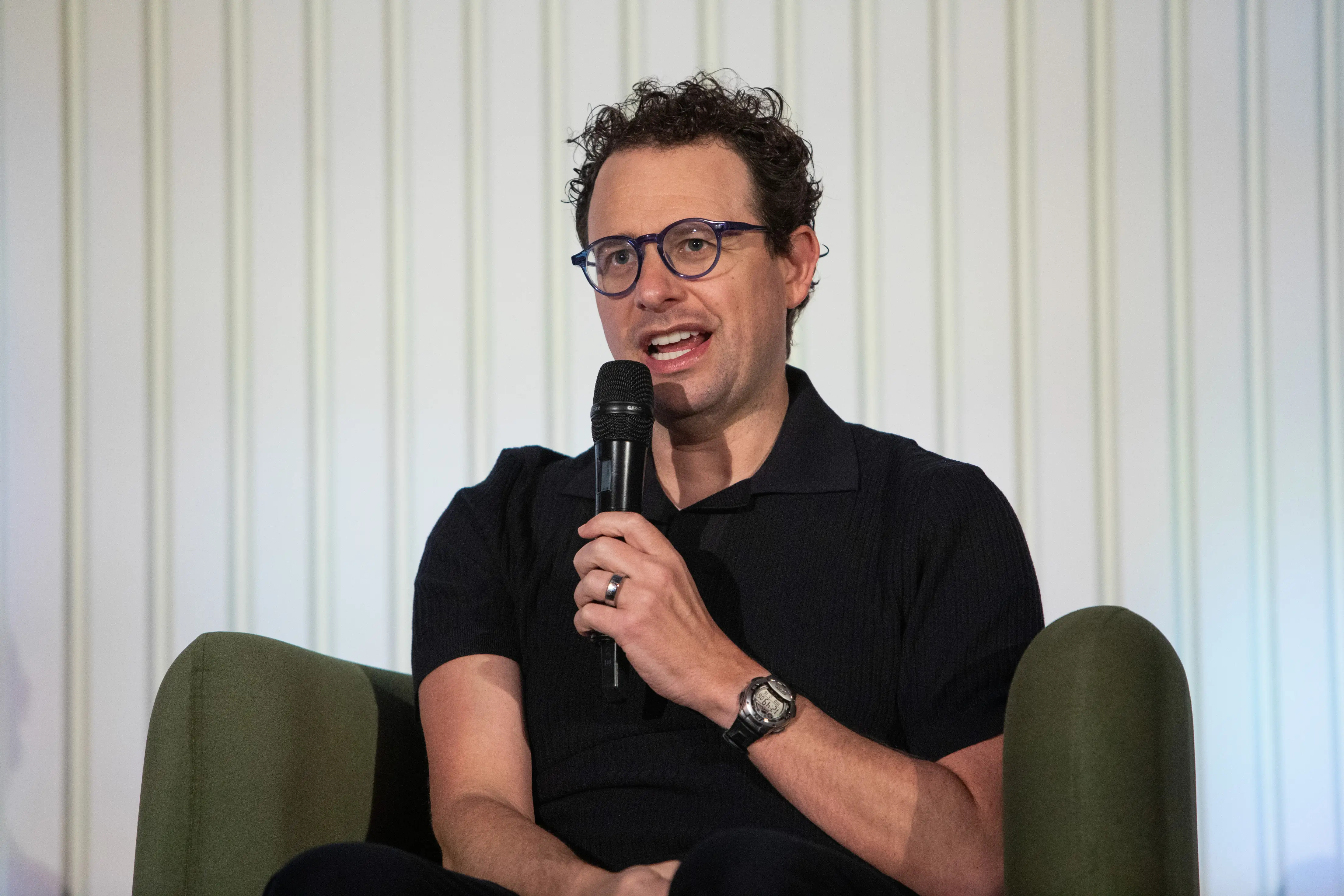 Dario Amodei, CEO of Anthropic, at the company's Builder Summit in Bengaluru, India, in February 2026