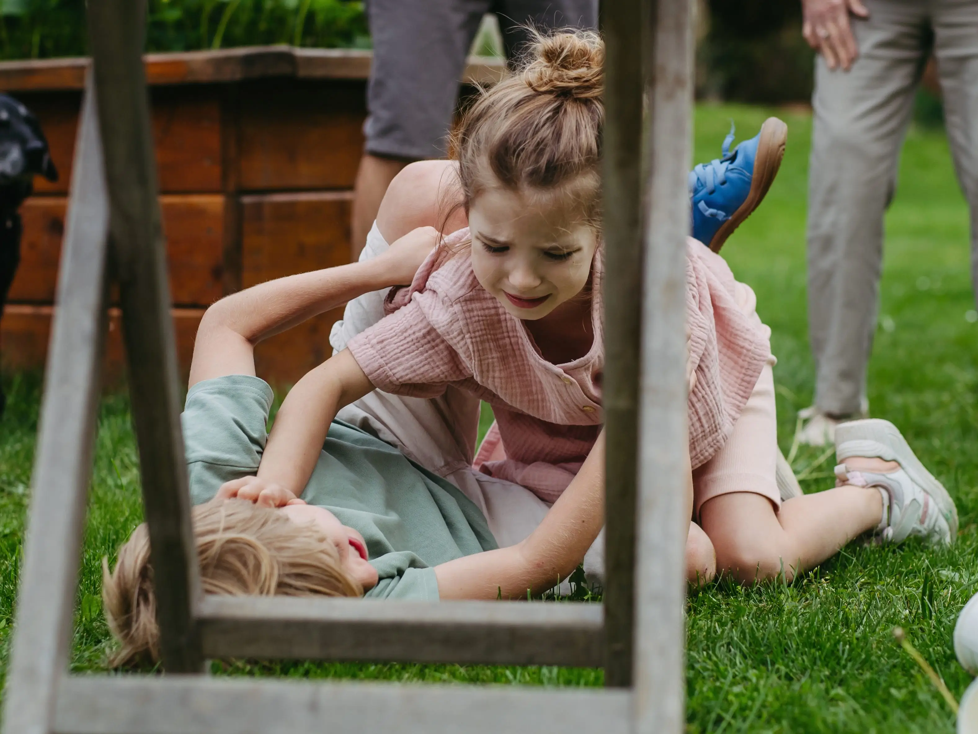 Siblings fighting
