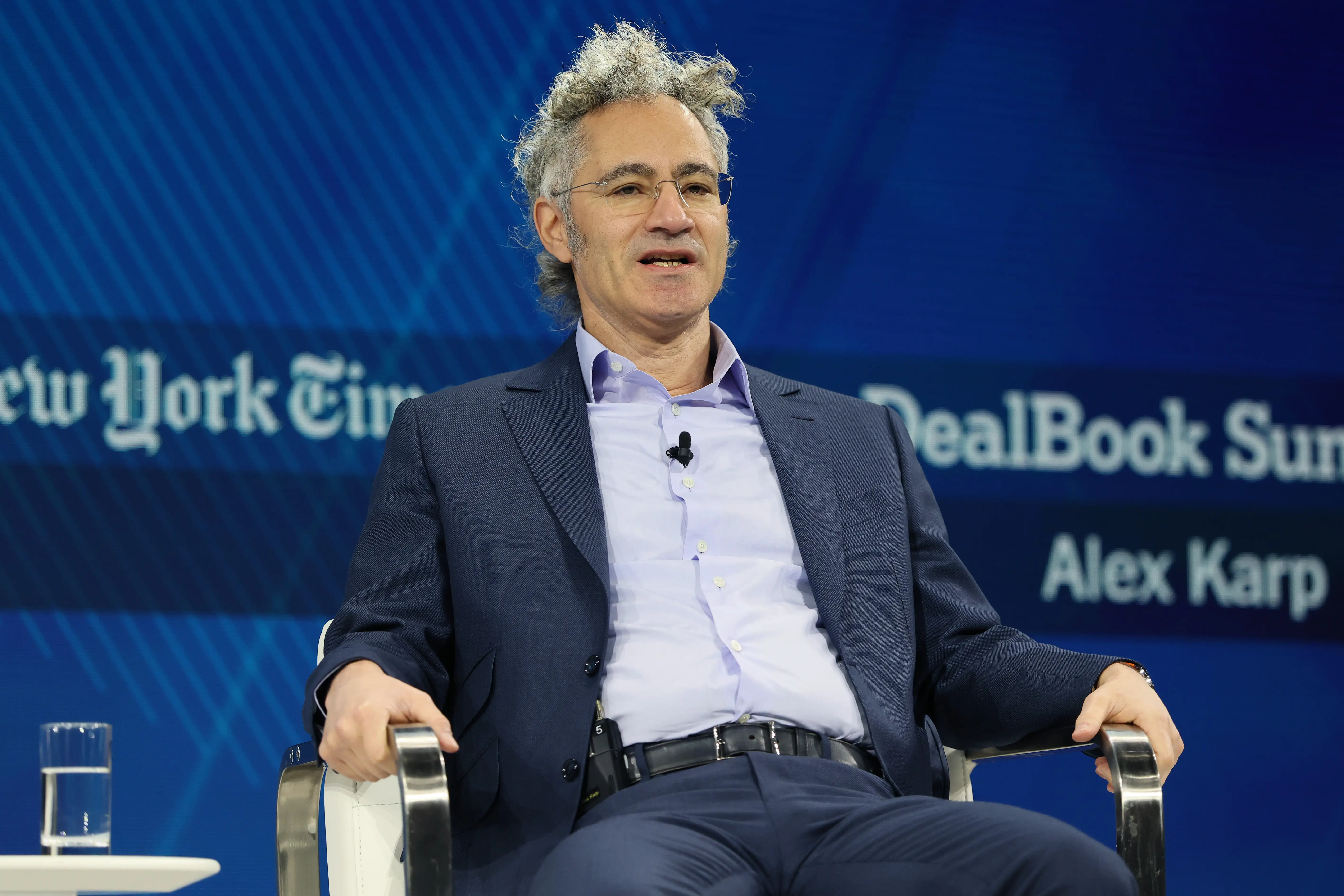 Palantir CEO Alex Karp is pictured.