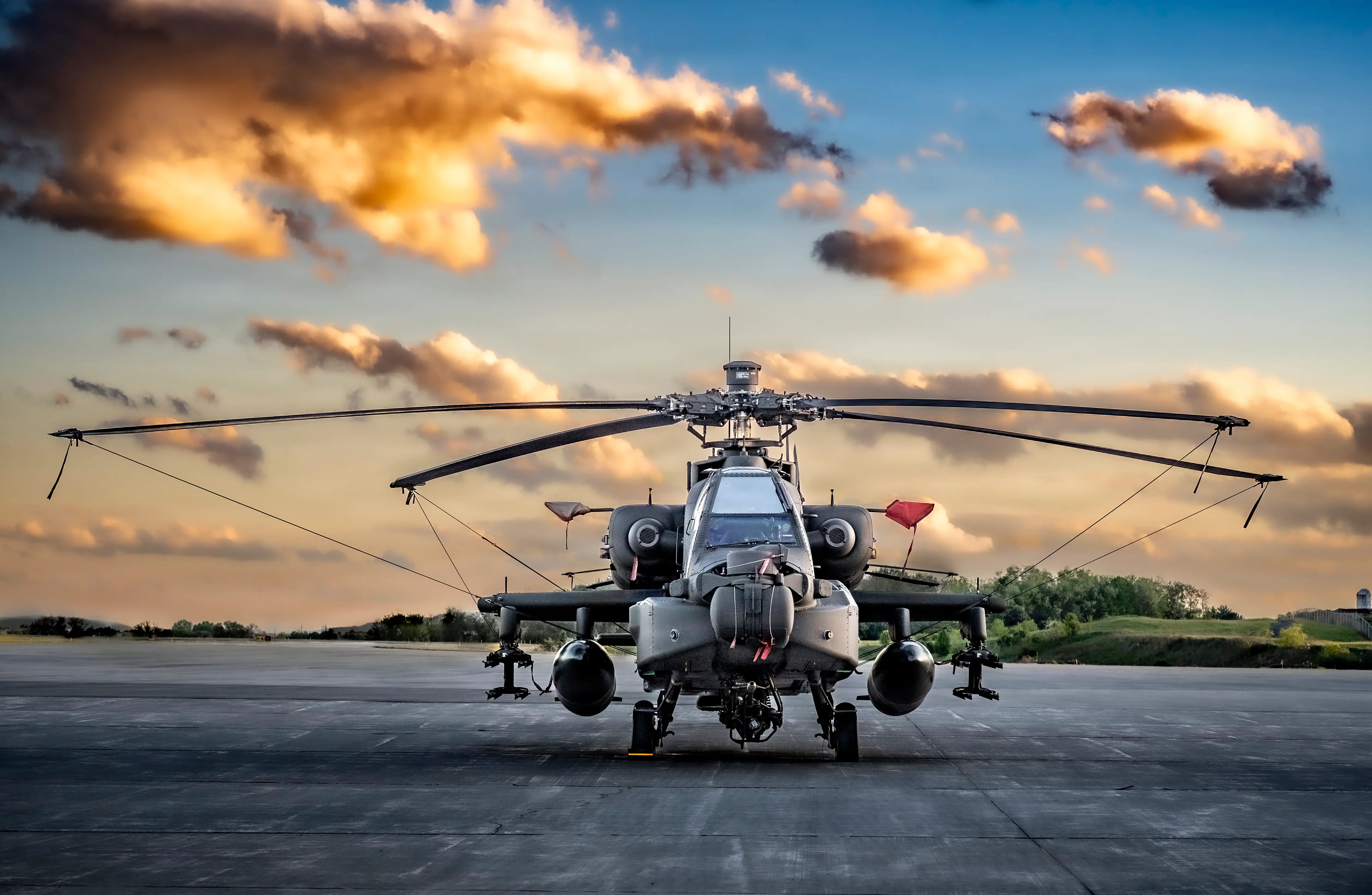 An AH-64E Apache Guardian.