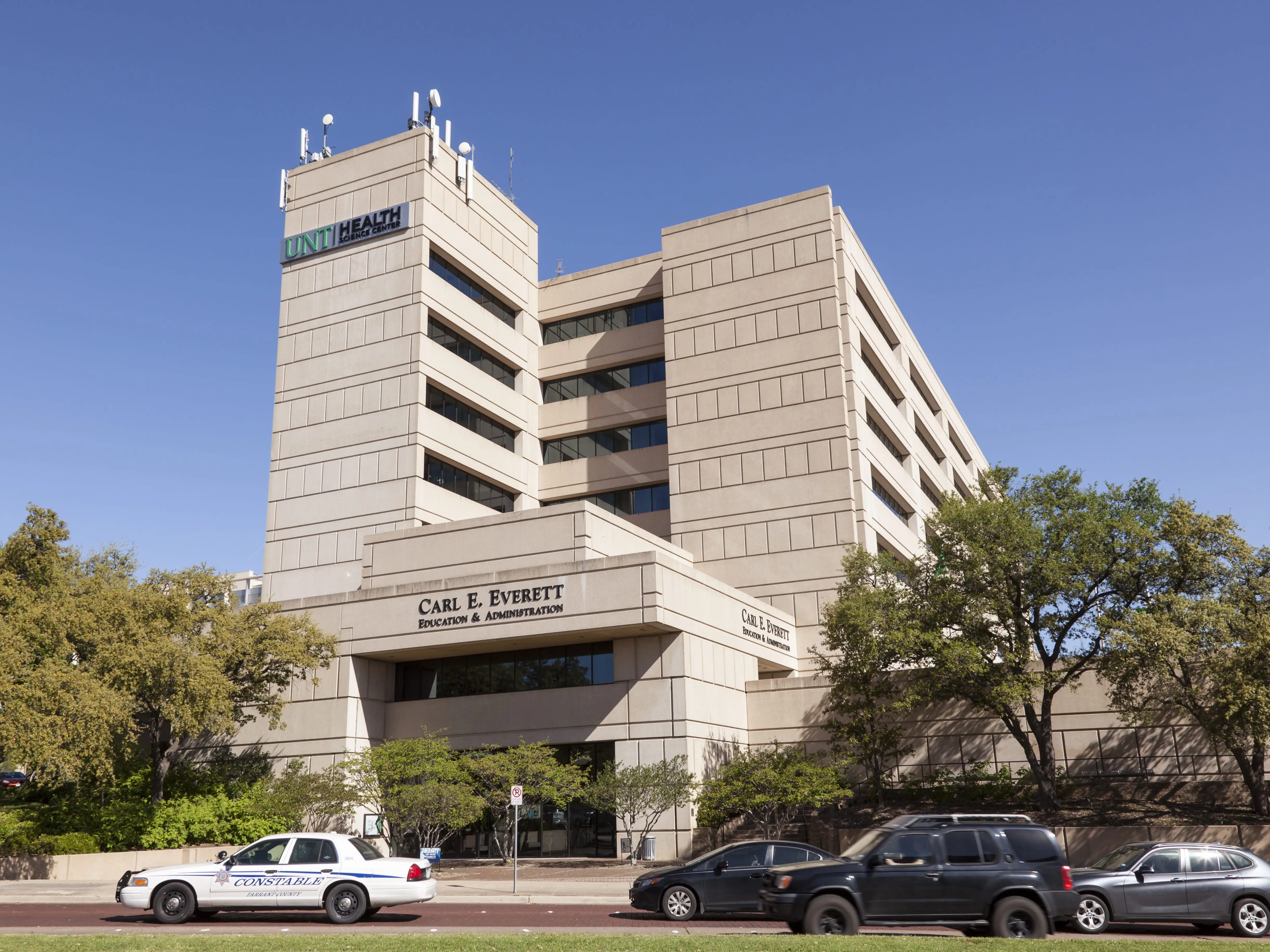 FORT WORTH, USA - APR 6, 2016: The University of North Texas Health Science Center in the city of Fort Worth