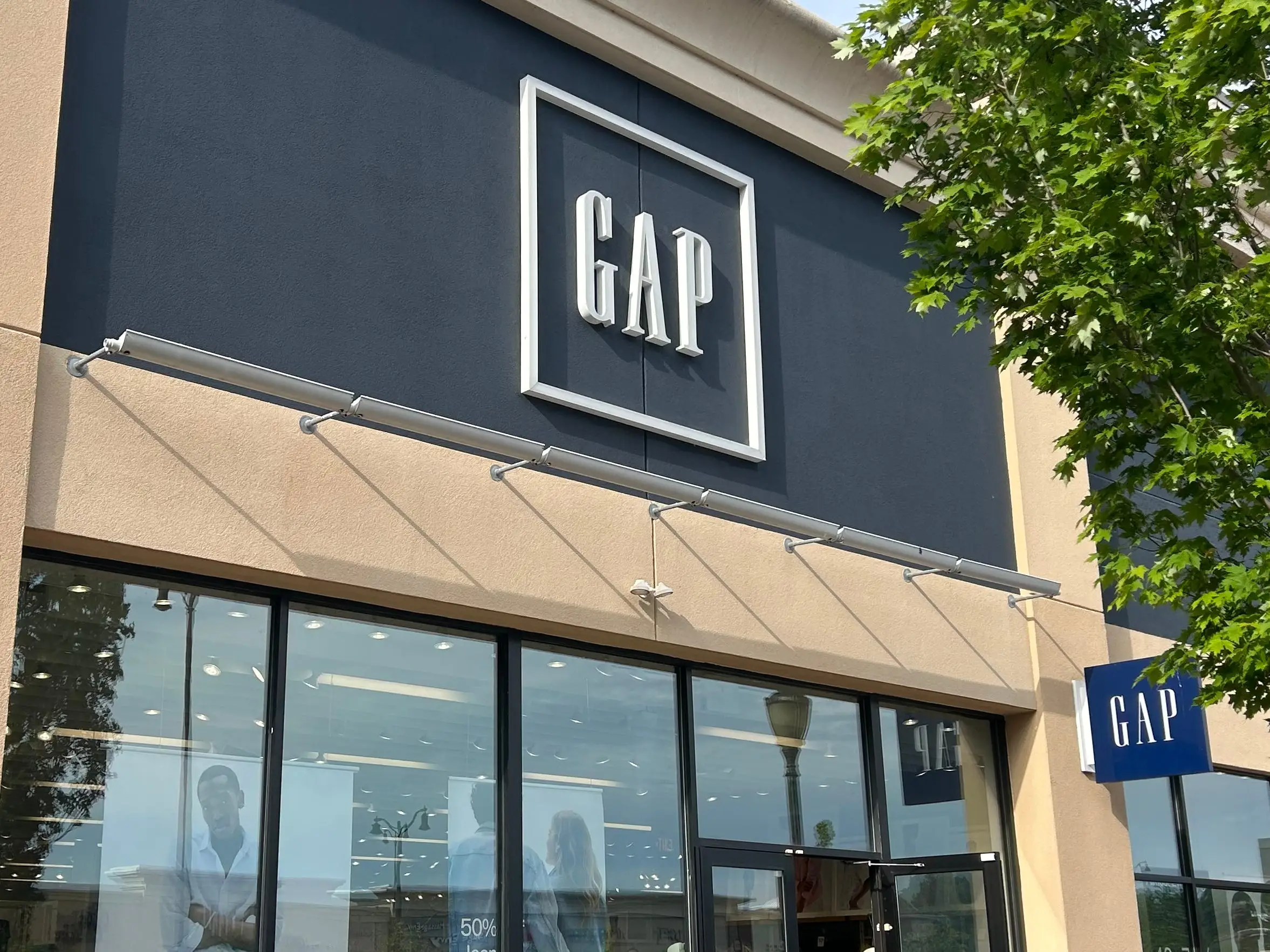 The exterior of a Gap store.