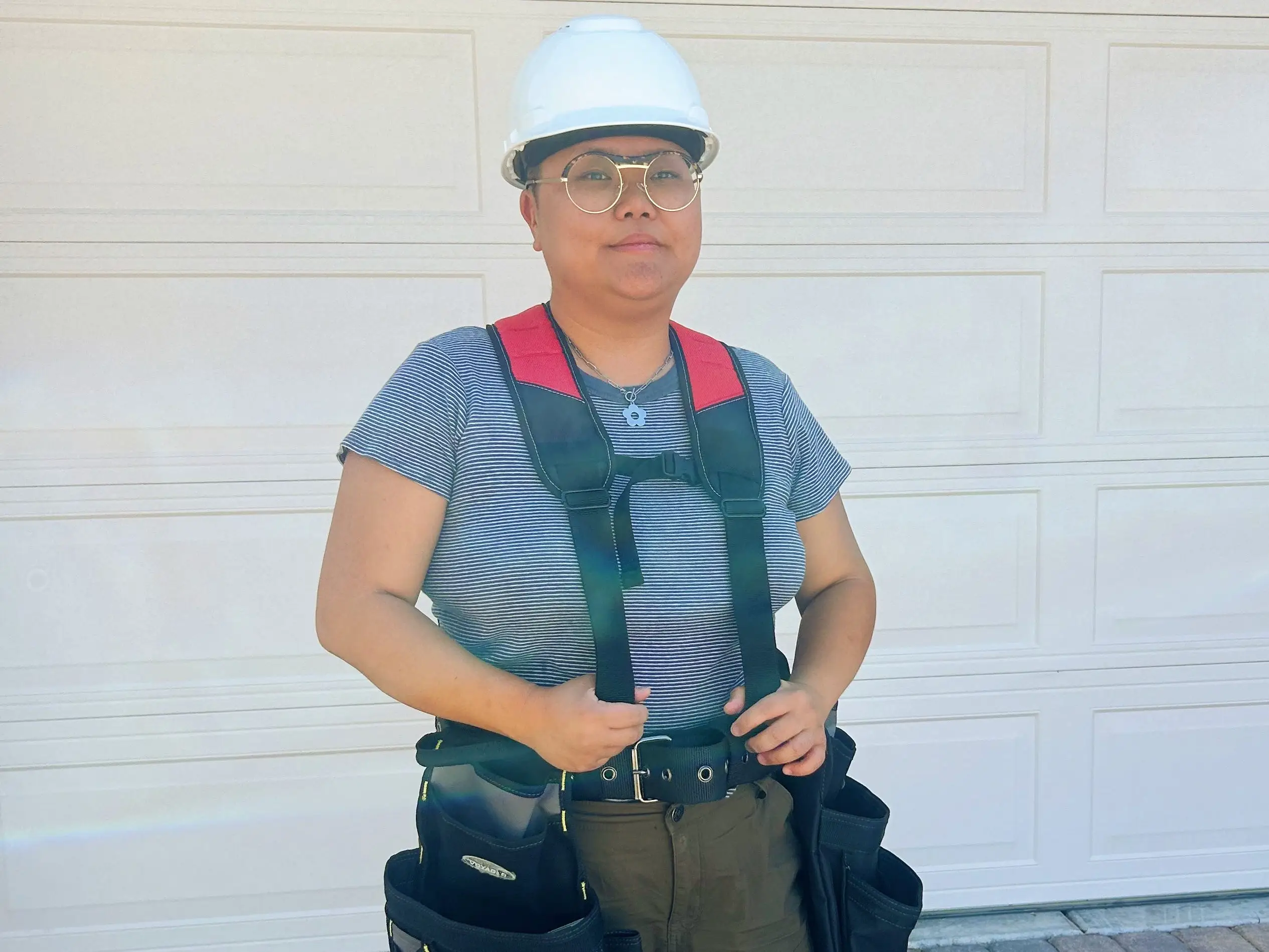 Jae in construction gear