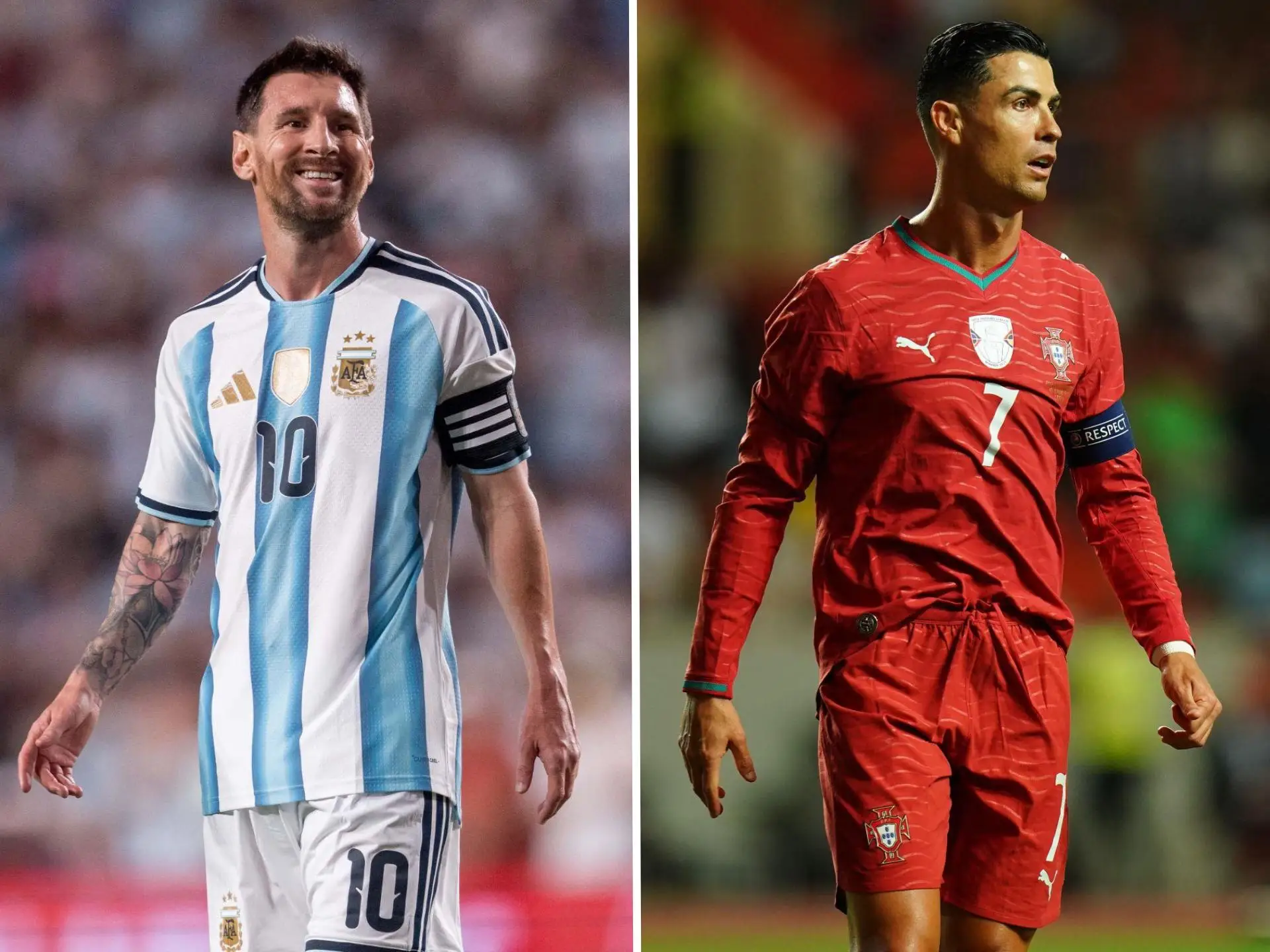 Lionel Messi and Cristiano Ronaldo