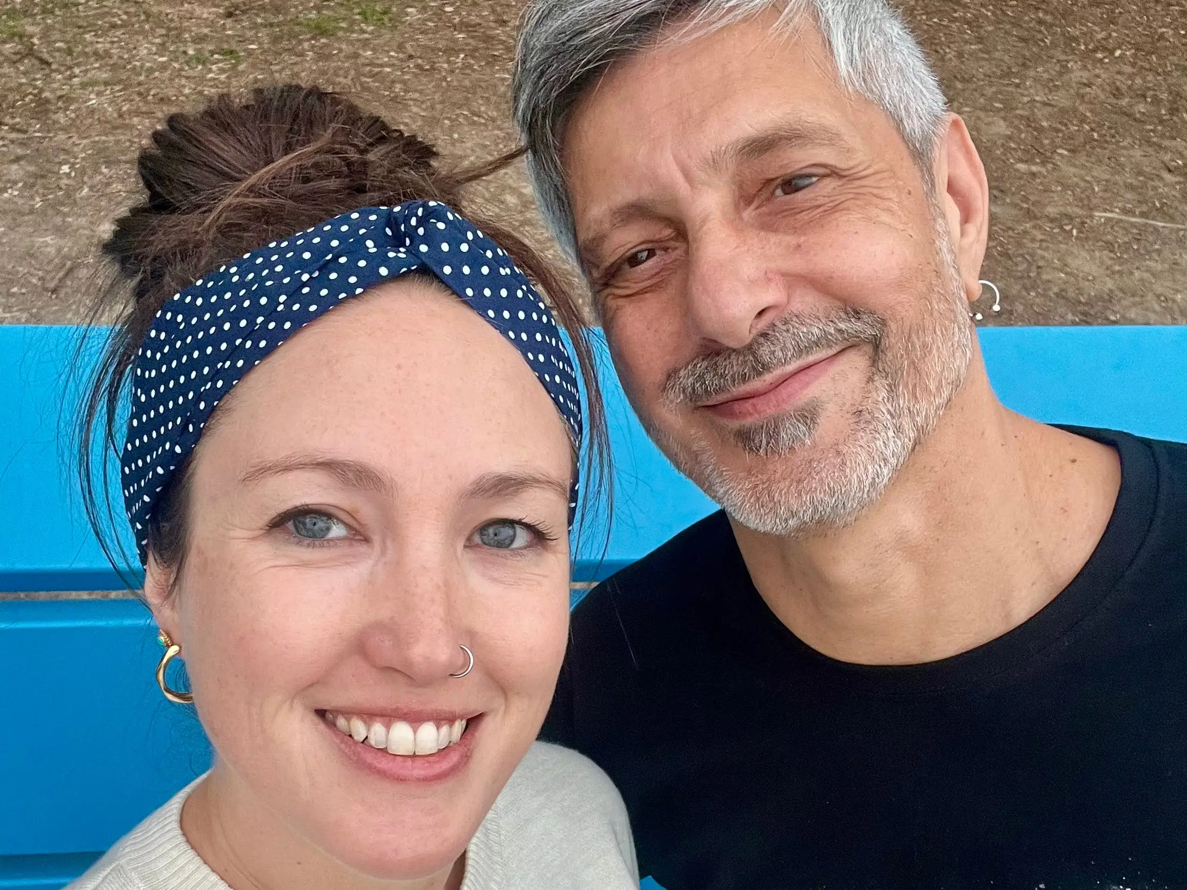 The author and her partner.