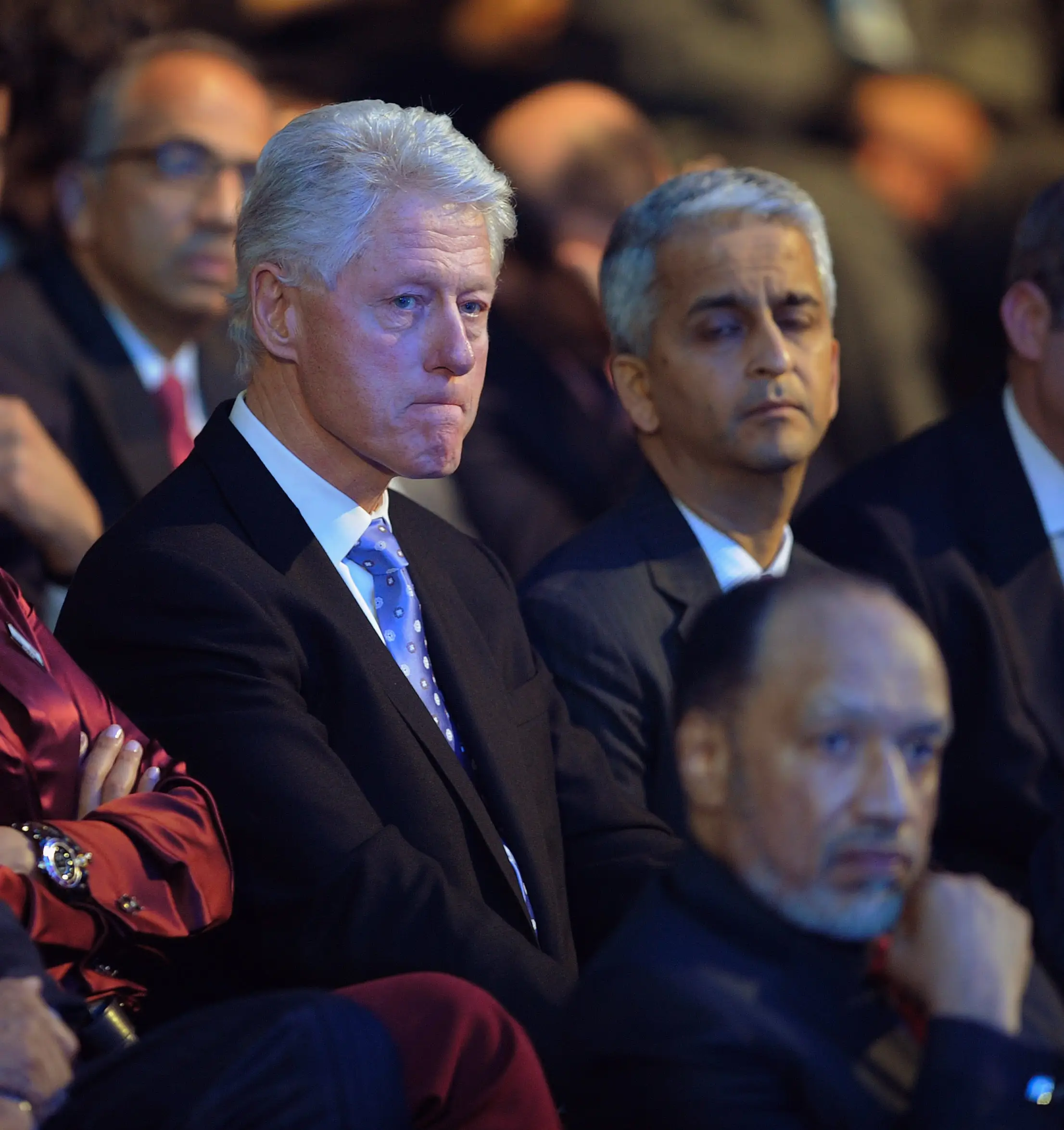 President Bill Clinton in a crowd