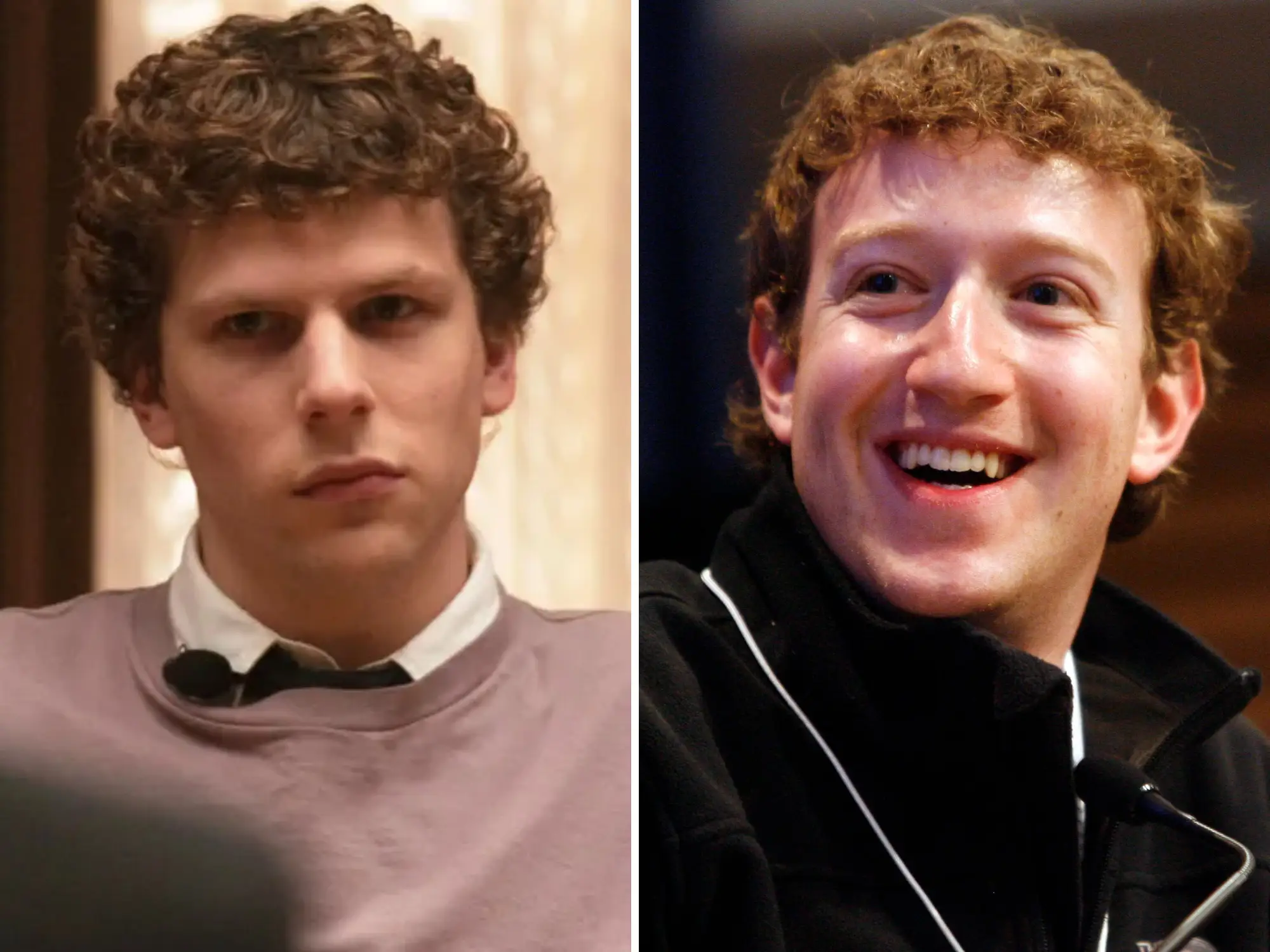 jesse eisenberg and mark zuckerberg