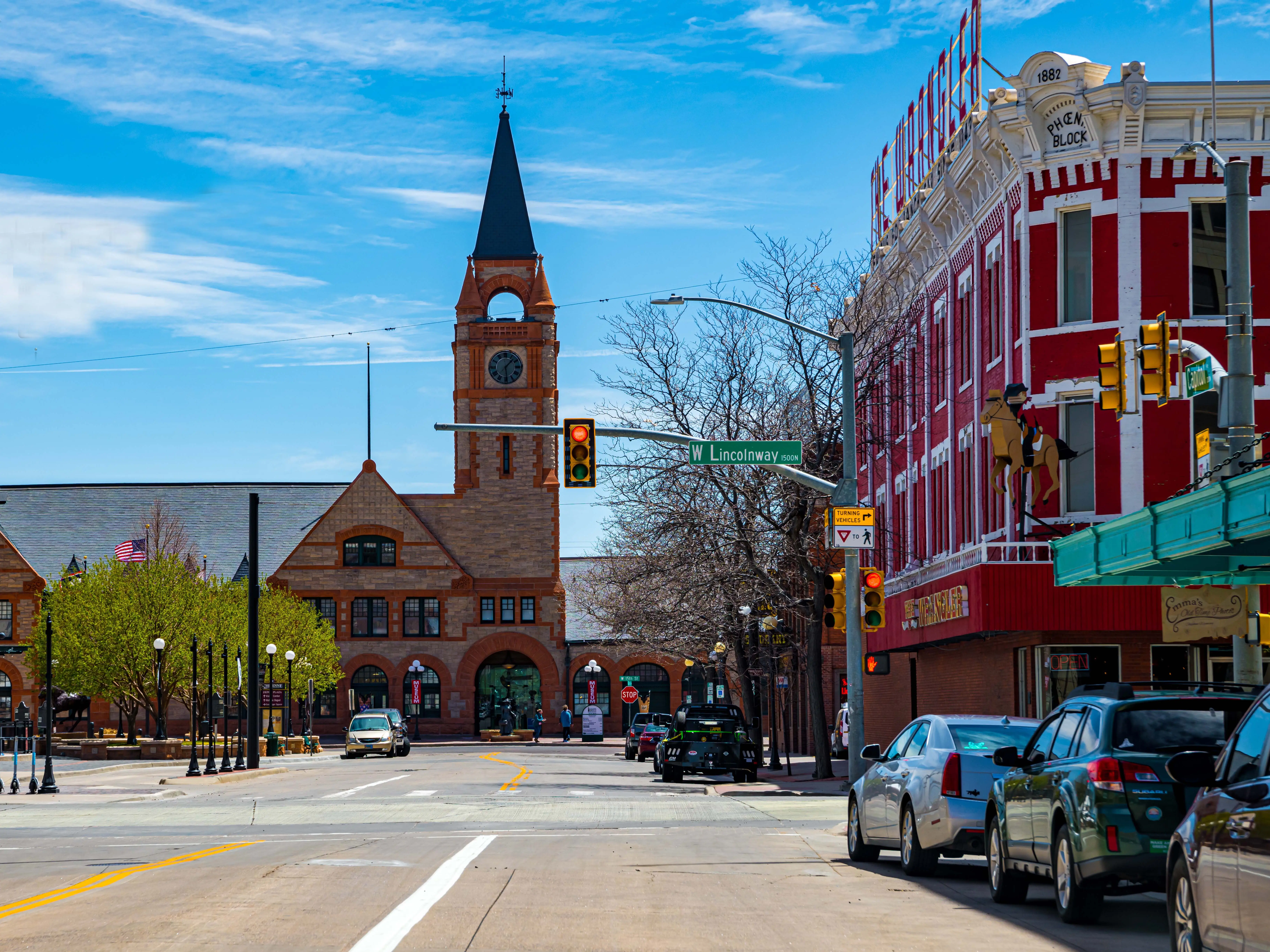 Wyoming, WY, USA - May 10, 2022: A place known for as Magic City of the Plains