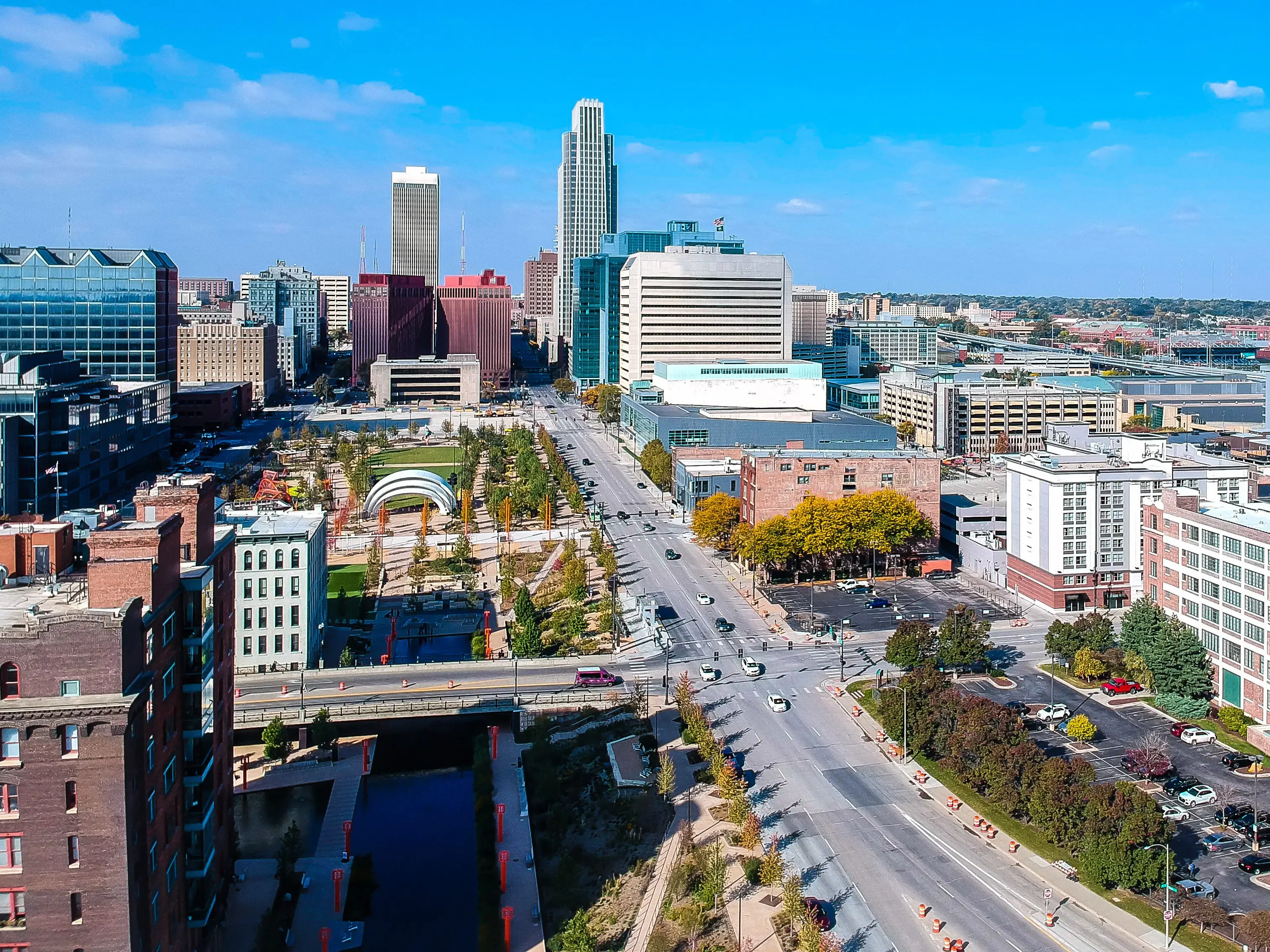Omaha Downtown stock photo