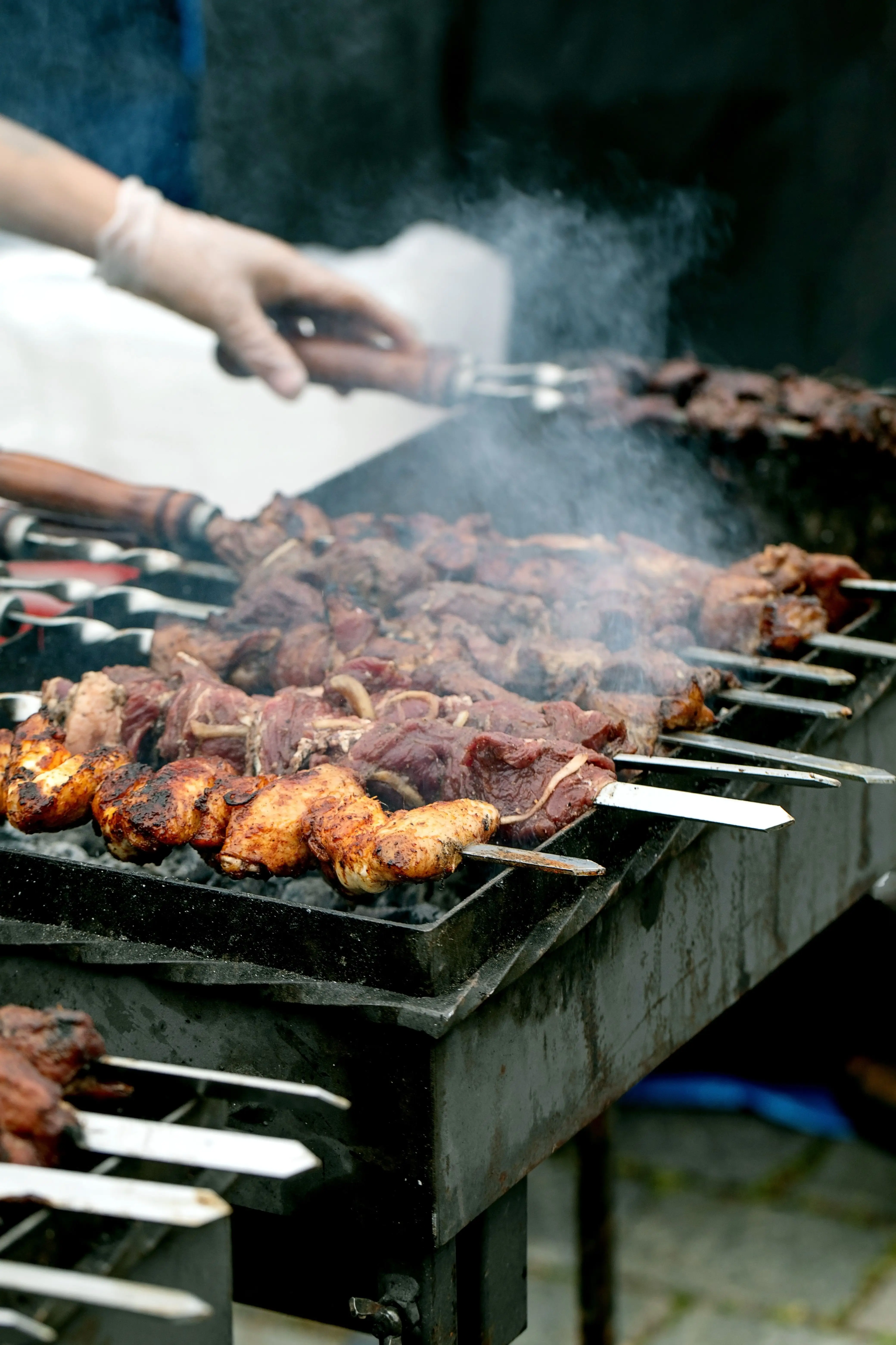 meats on the grill