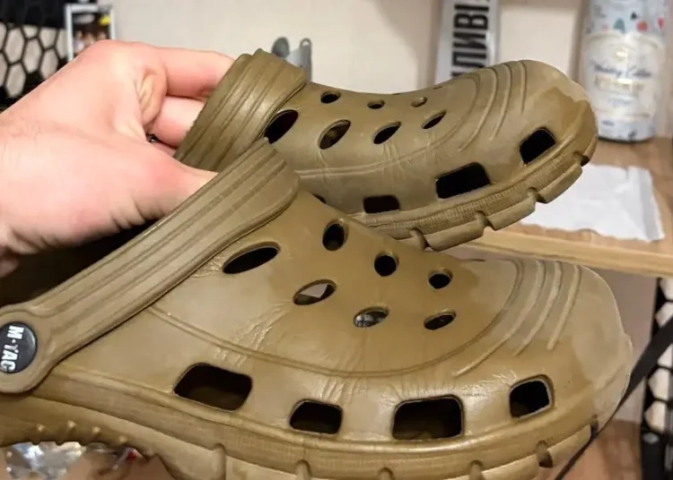 Ukrainian soldiers have been ditching combat boots for what they call ‘tactical Crocs’ when they’re off the front lines