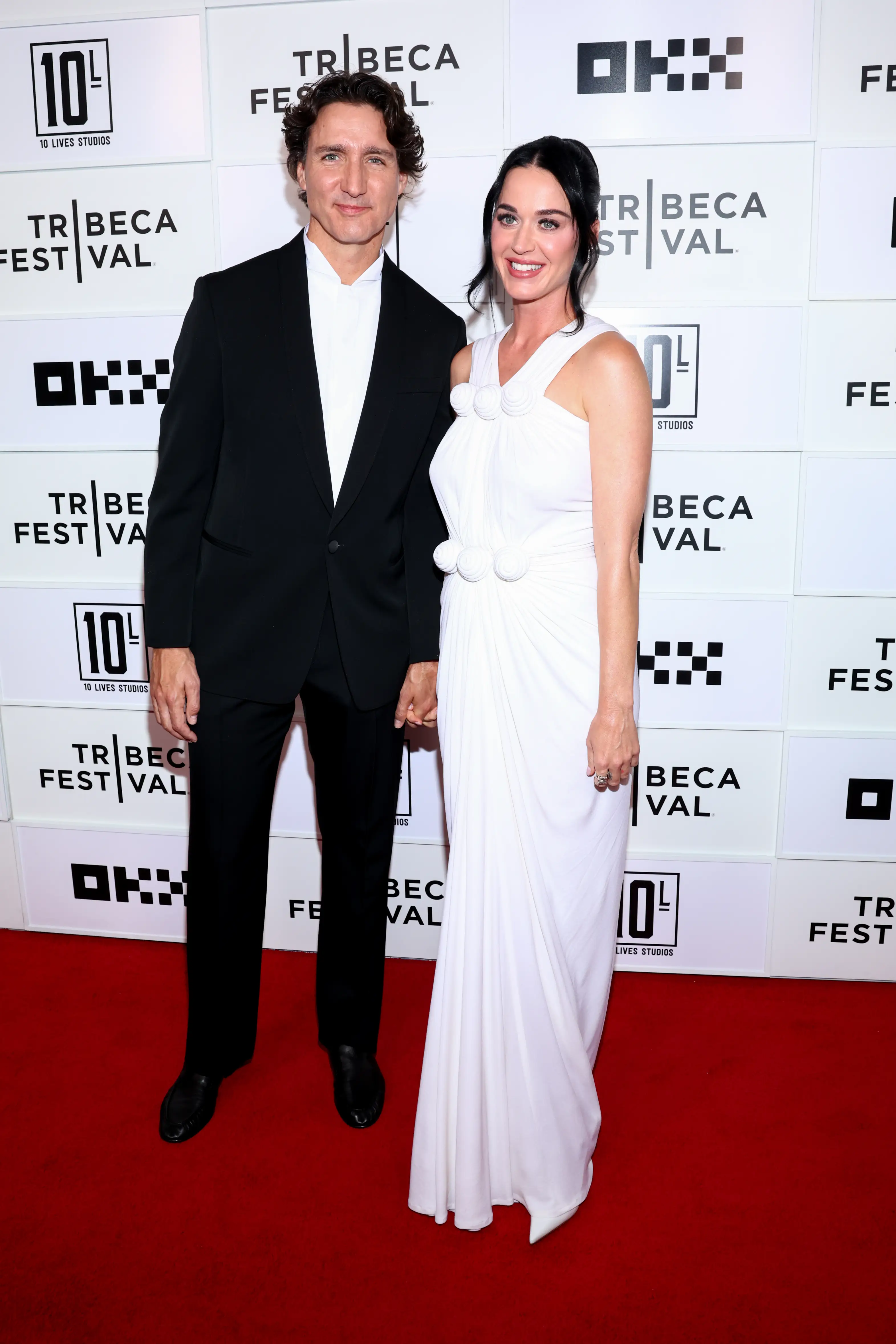 Justin Trudeau and Katy Perry at the 2026 Tribeca Film Festival.