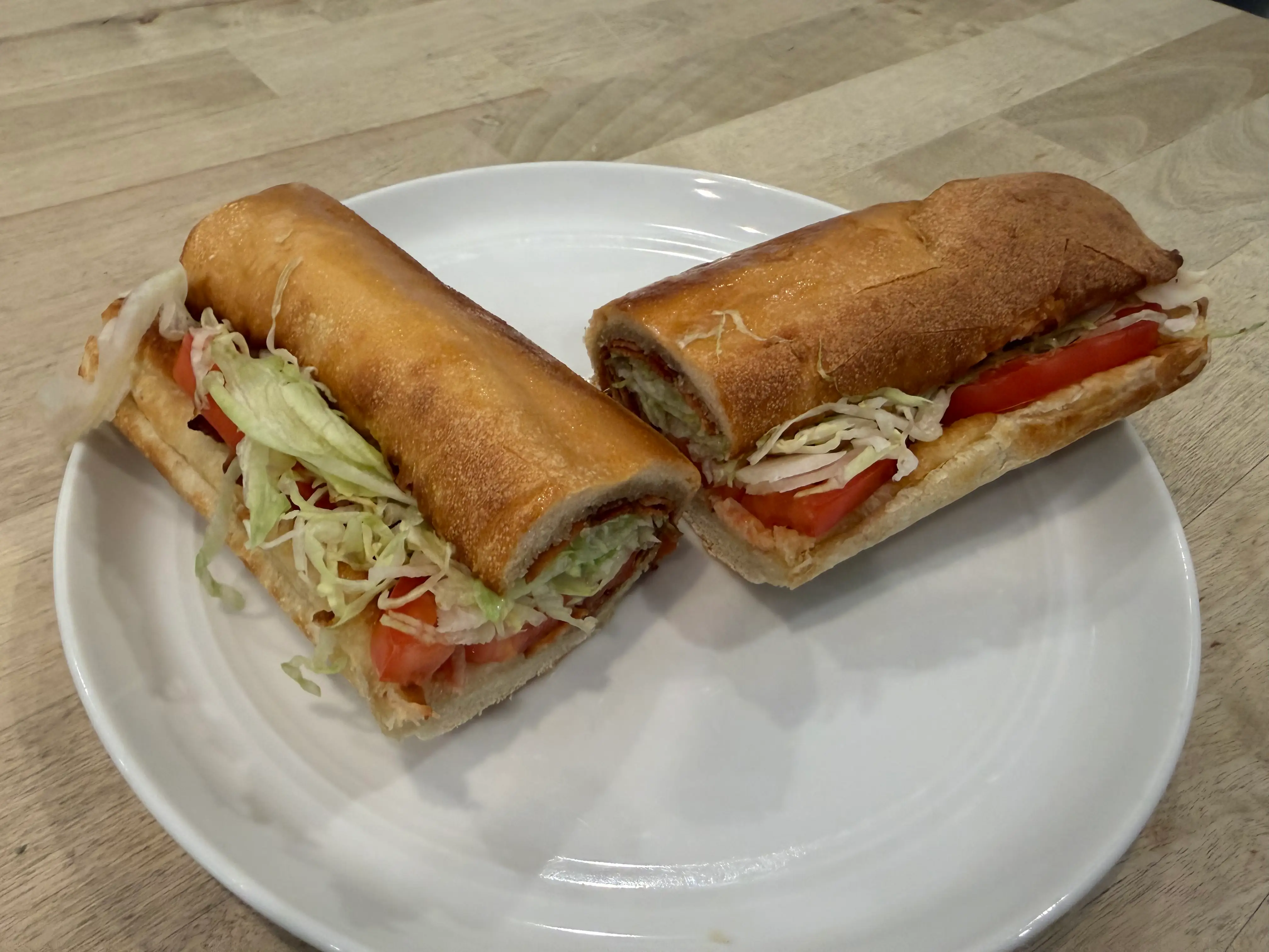 Jimmy John's BLT cut in half