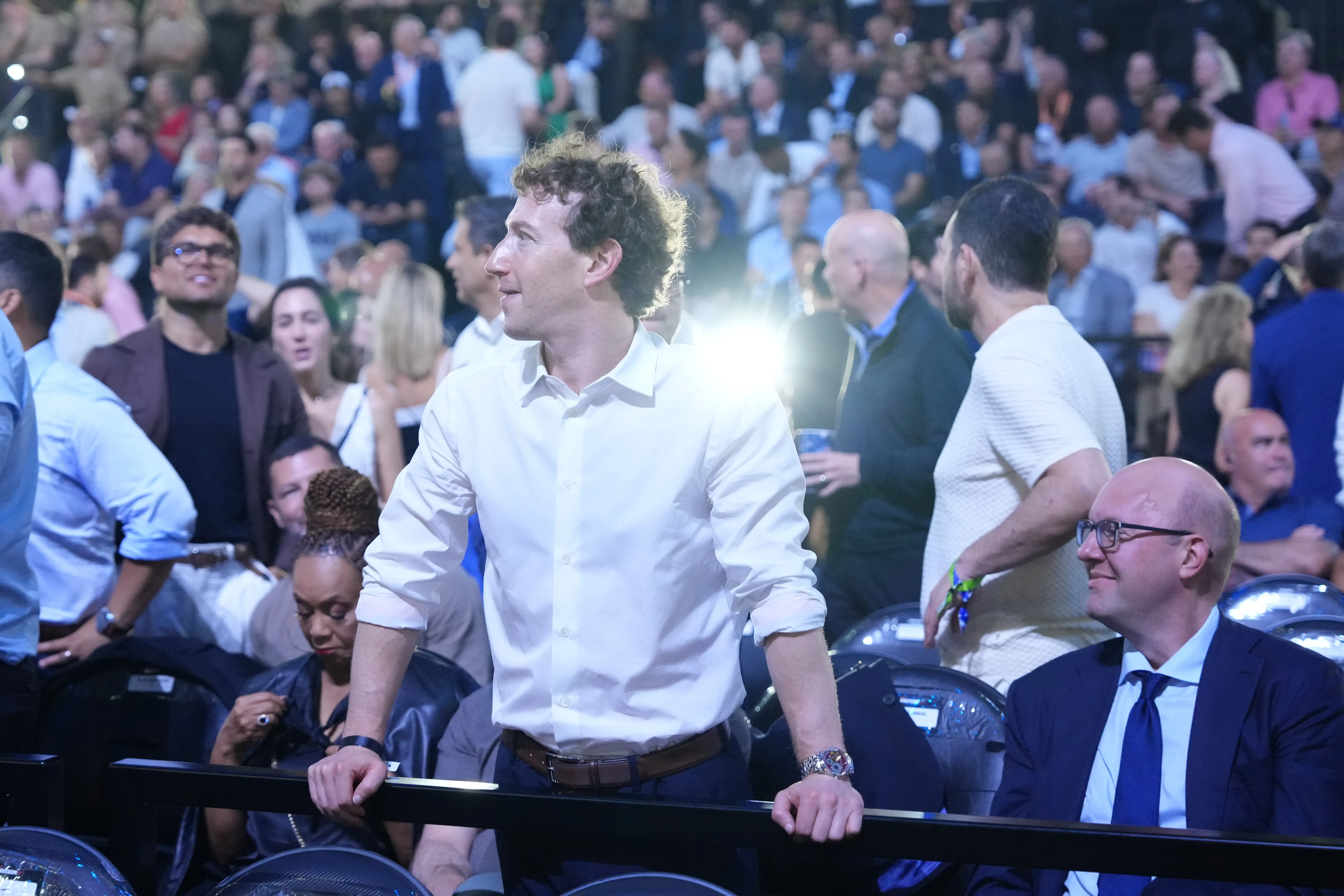 Mark Zuckerberg at the UFC Freedom 250 event.