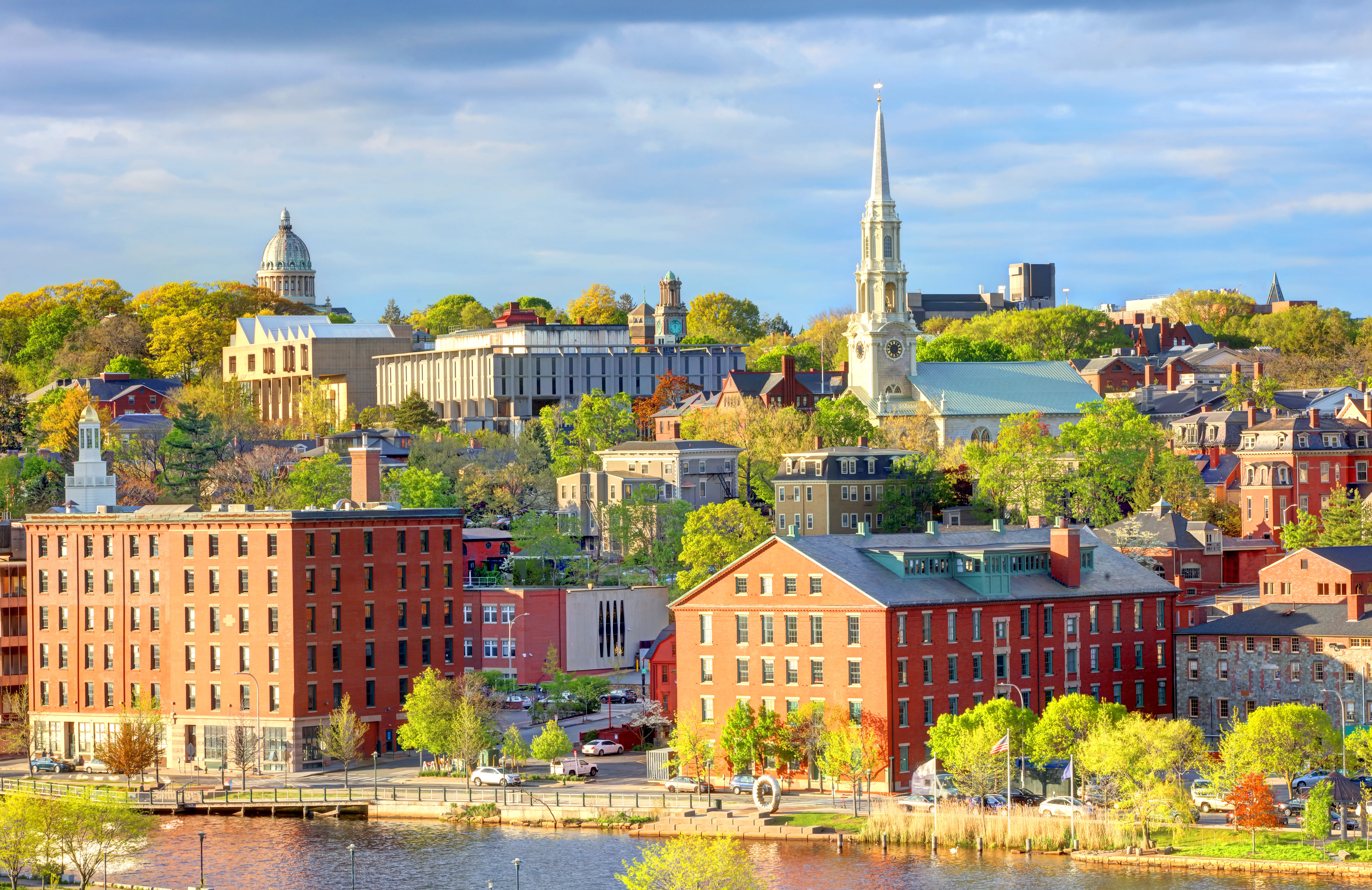 The Providence, Rhode Island, skyline.
