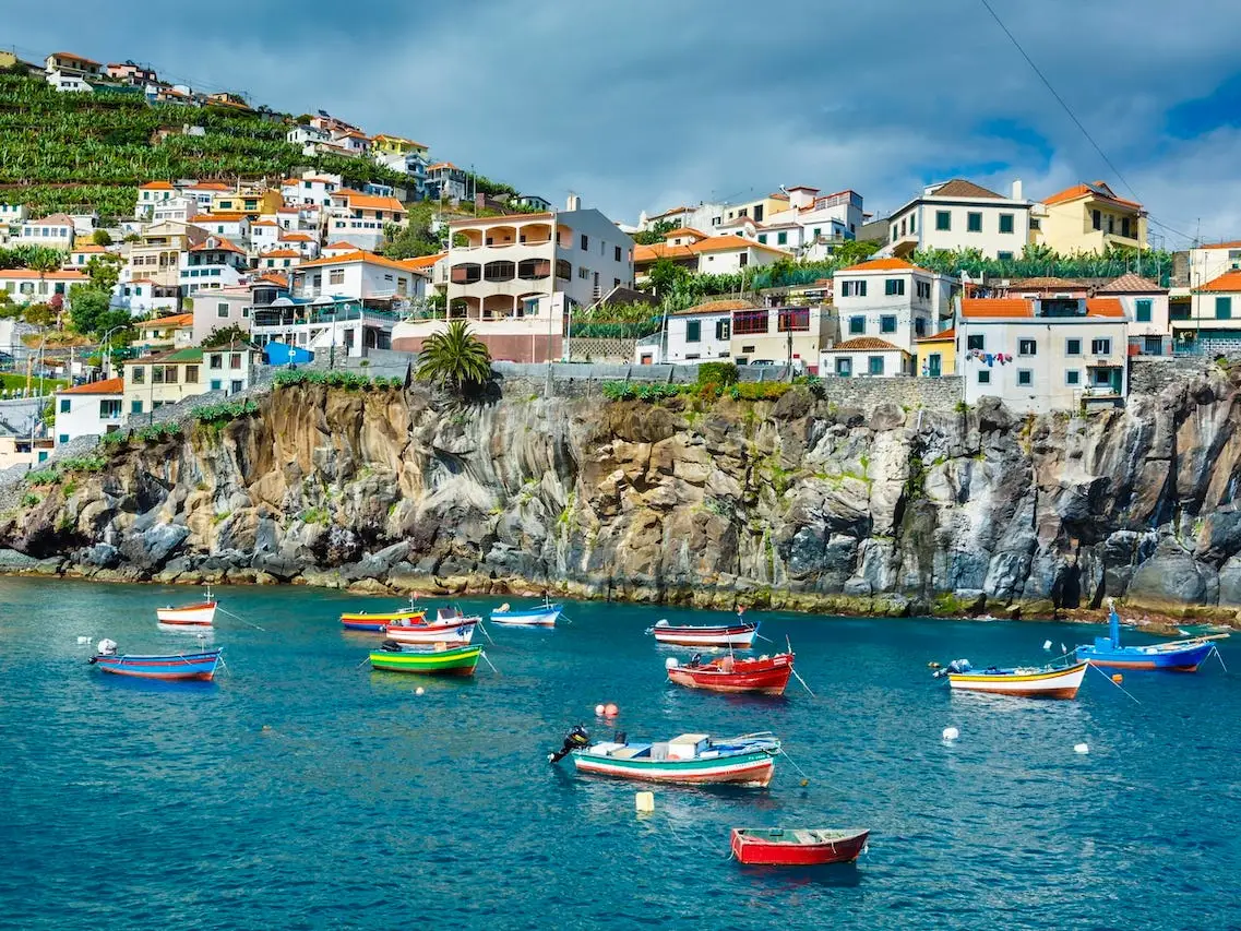 A view of Camara de Lobos village Madeira, Portugal.