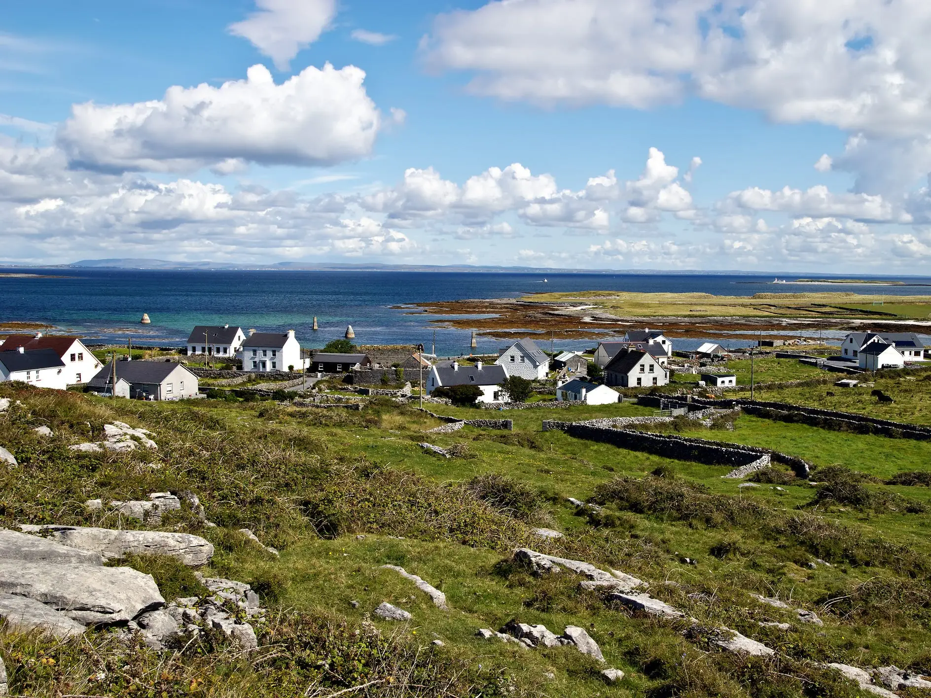 The beautiful landscape of Inis Mór Island, Ireland