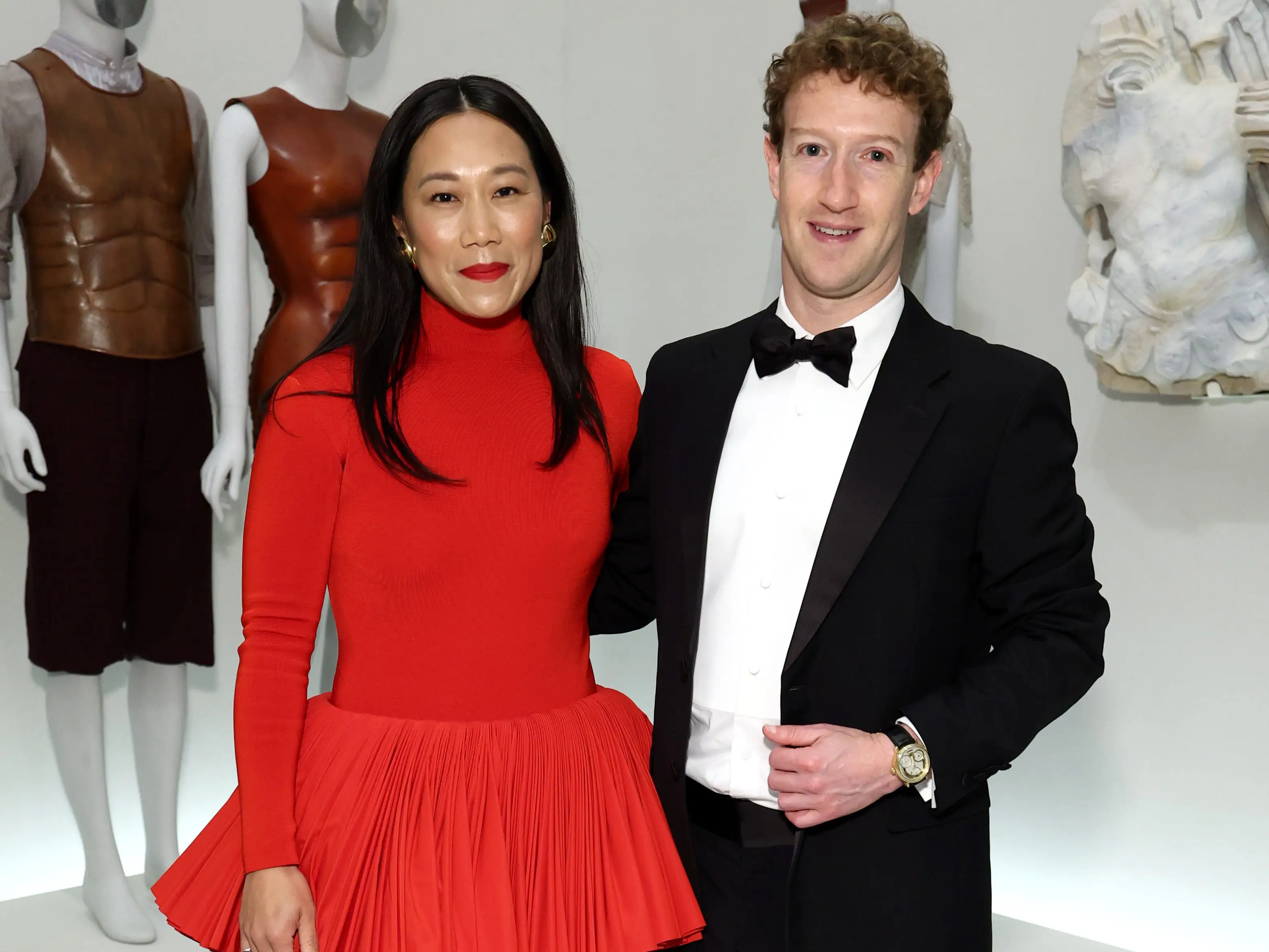 Priscilla Chan and Mark Zuckerberg at the 2026 Met Gala.