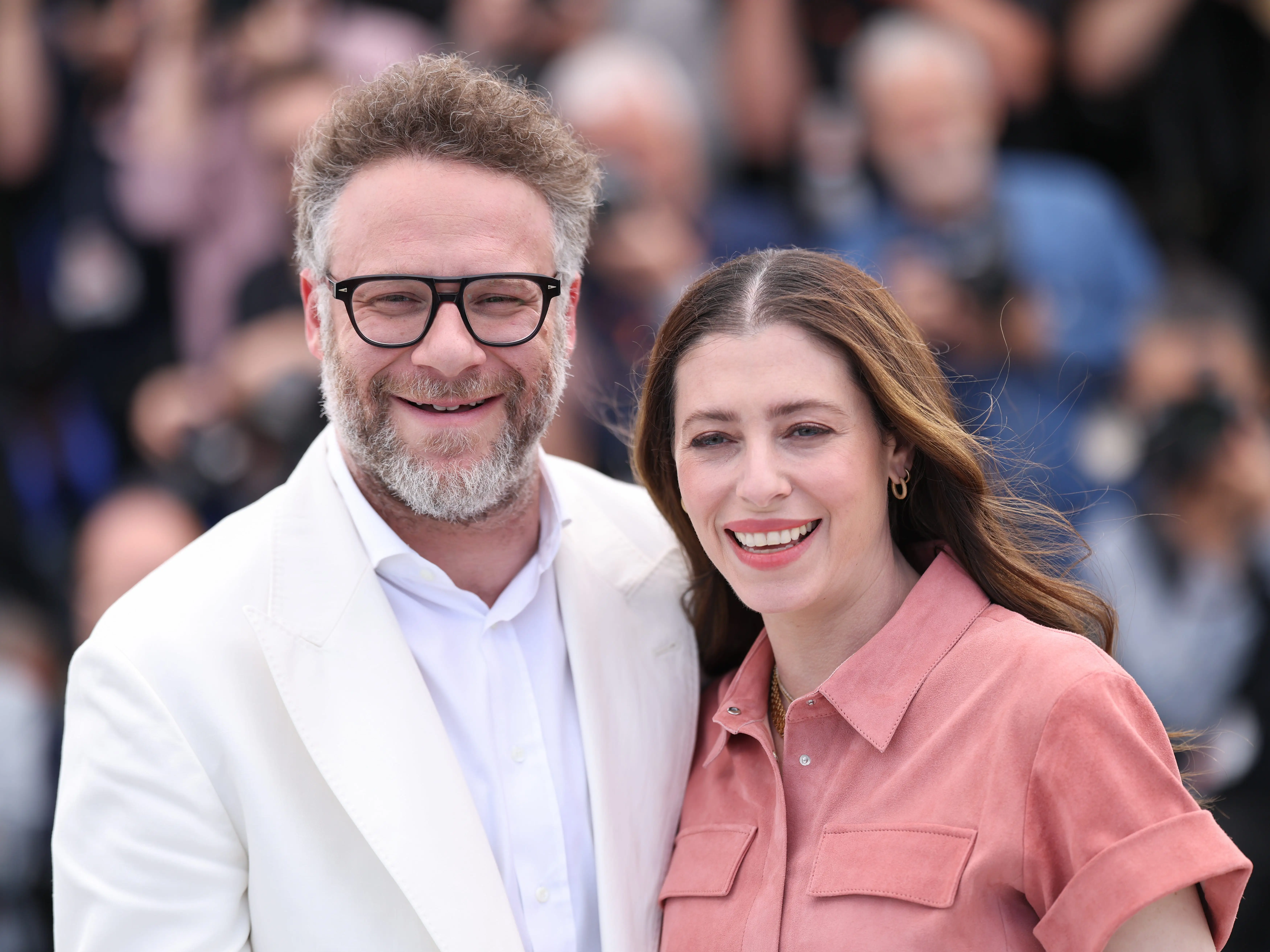 Seth Rogen and Lauren Miller Rogen.