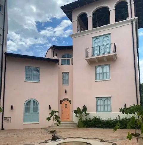 The exterior of their home in Costa Rica.
